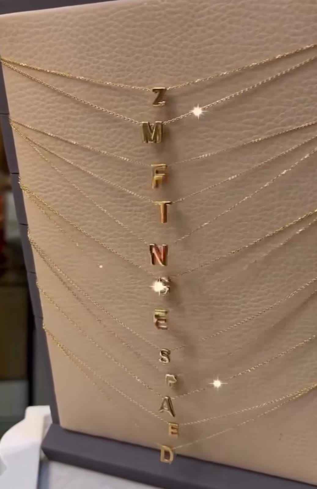 925Silver Initial Necklace