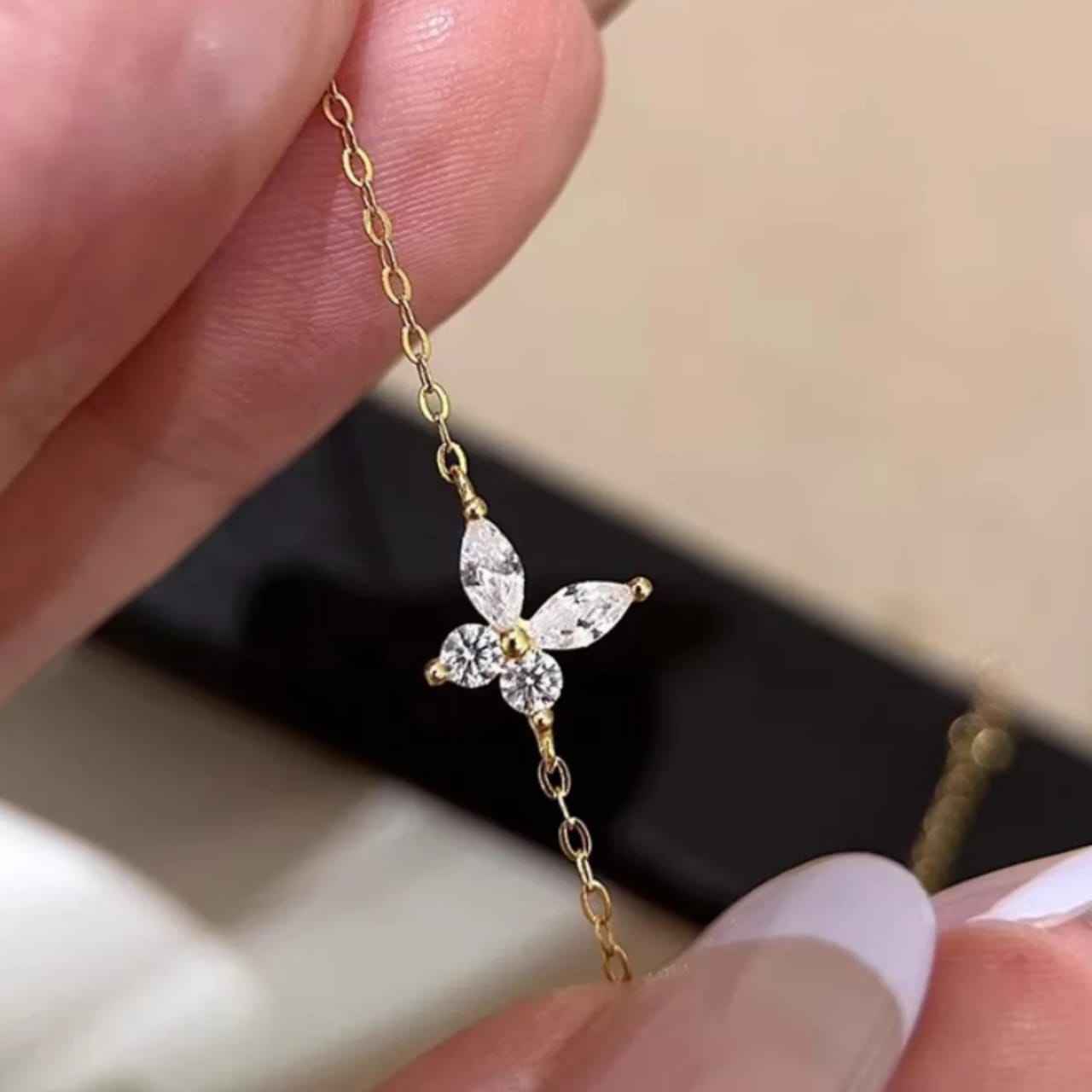 925Silver Butterfly Bracelet