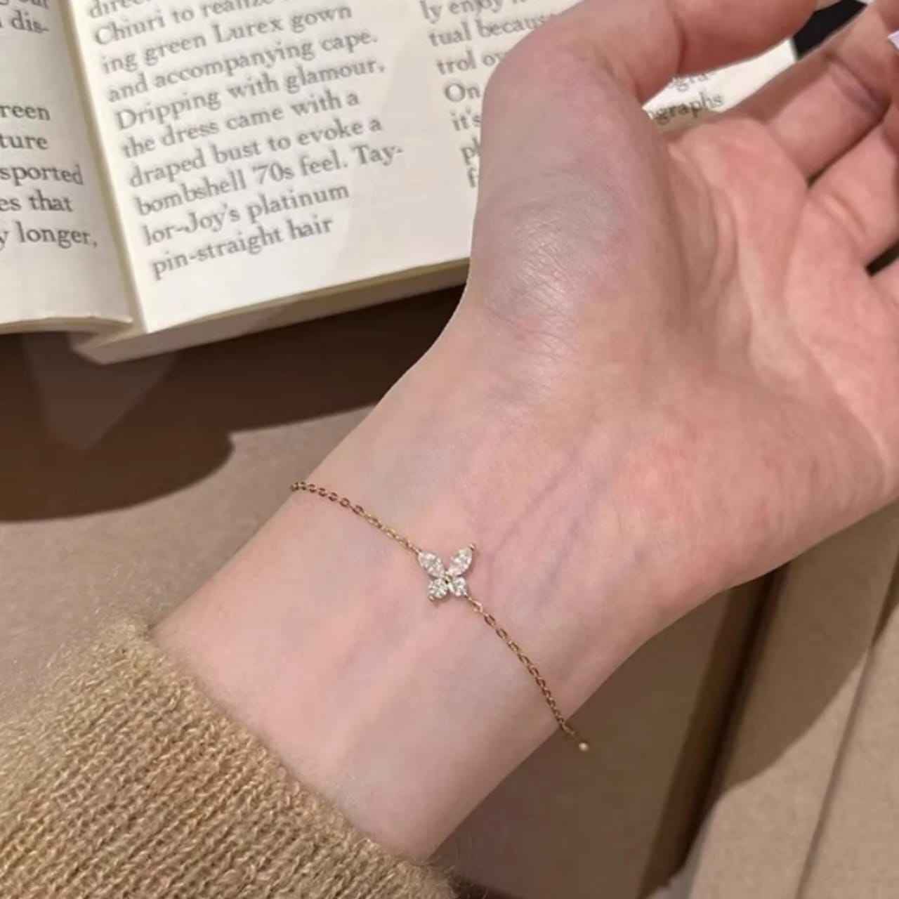 925Silver Butterfly Bracelet