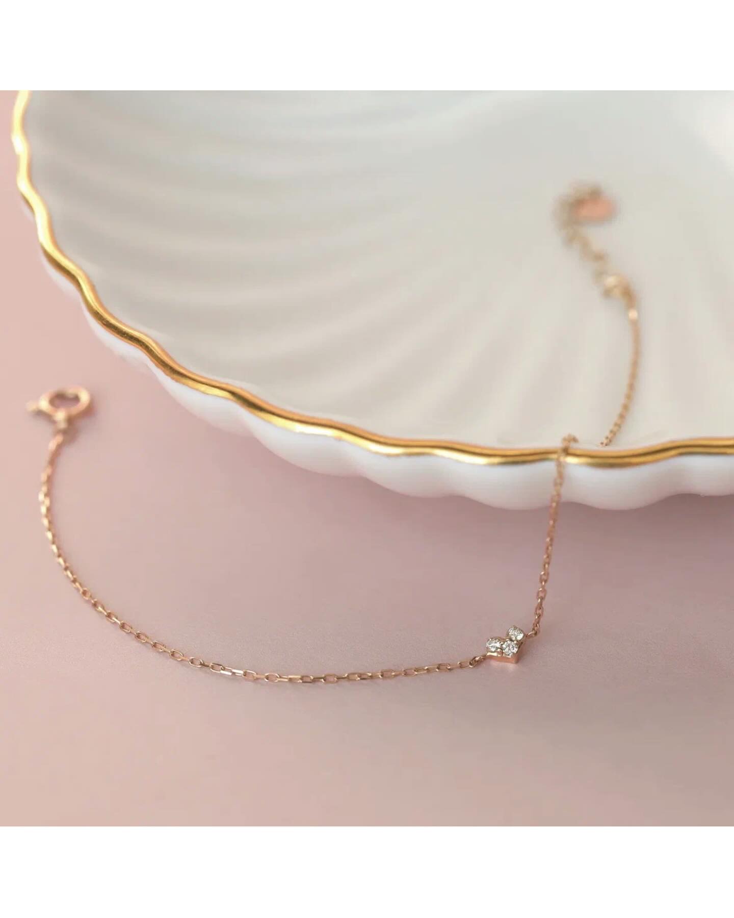 925Silver Micro Diamond heart Bracelet