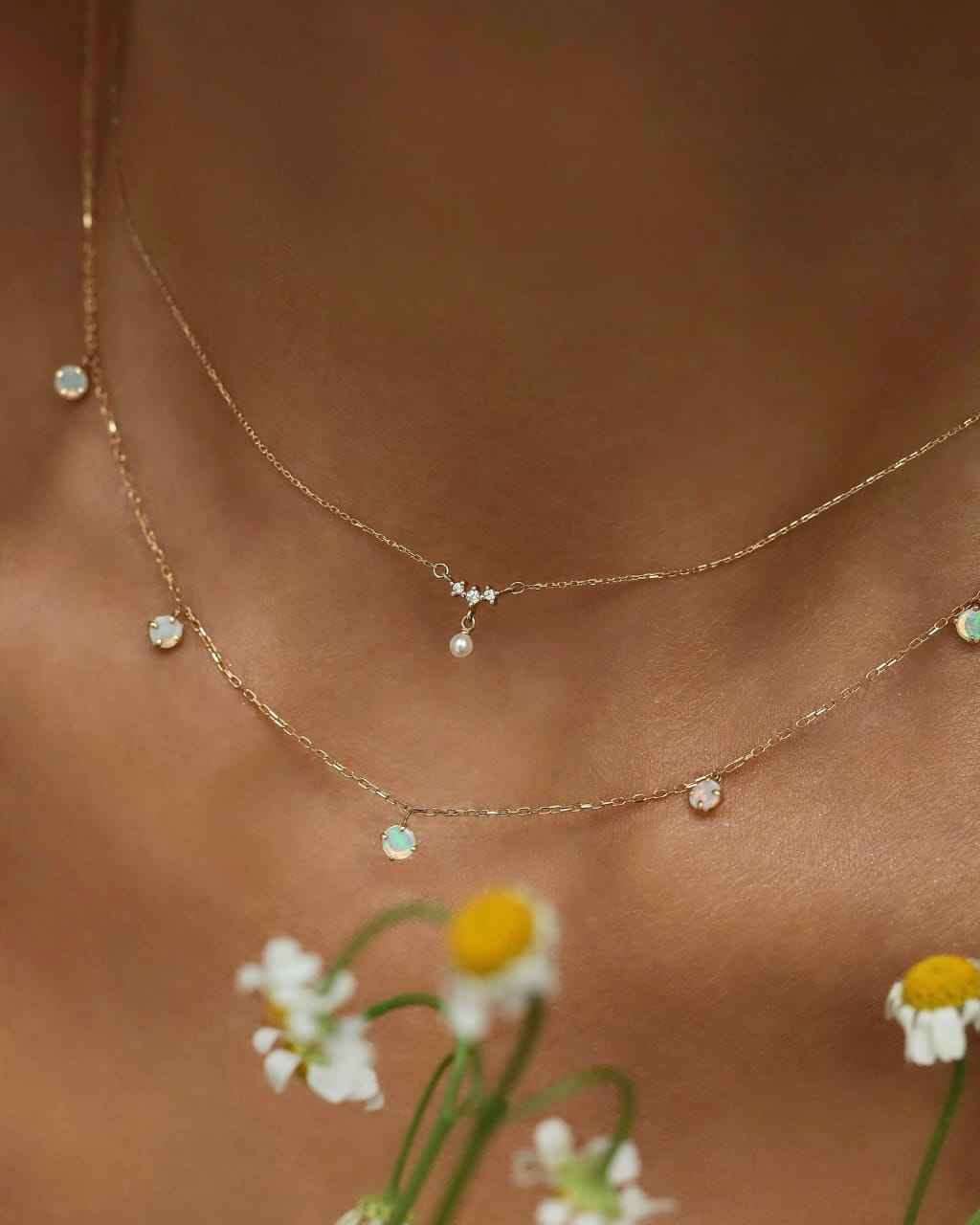 925Silver Pearl Drop Mini Curve necklace