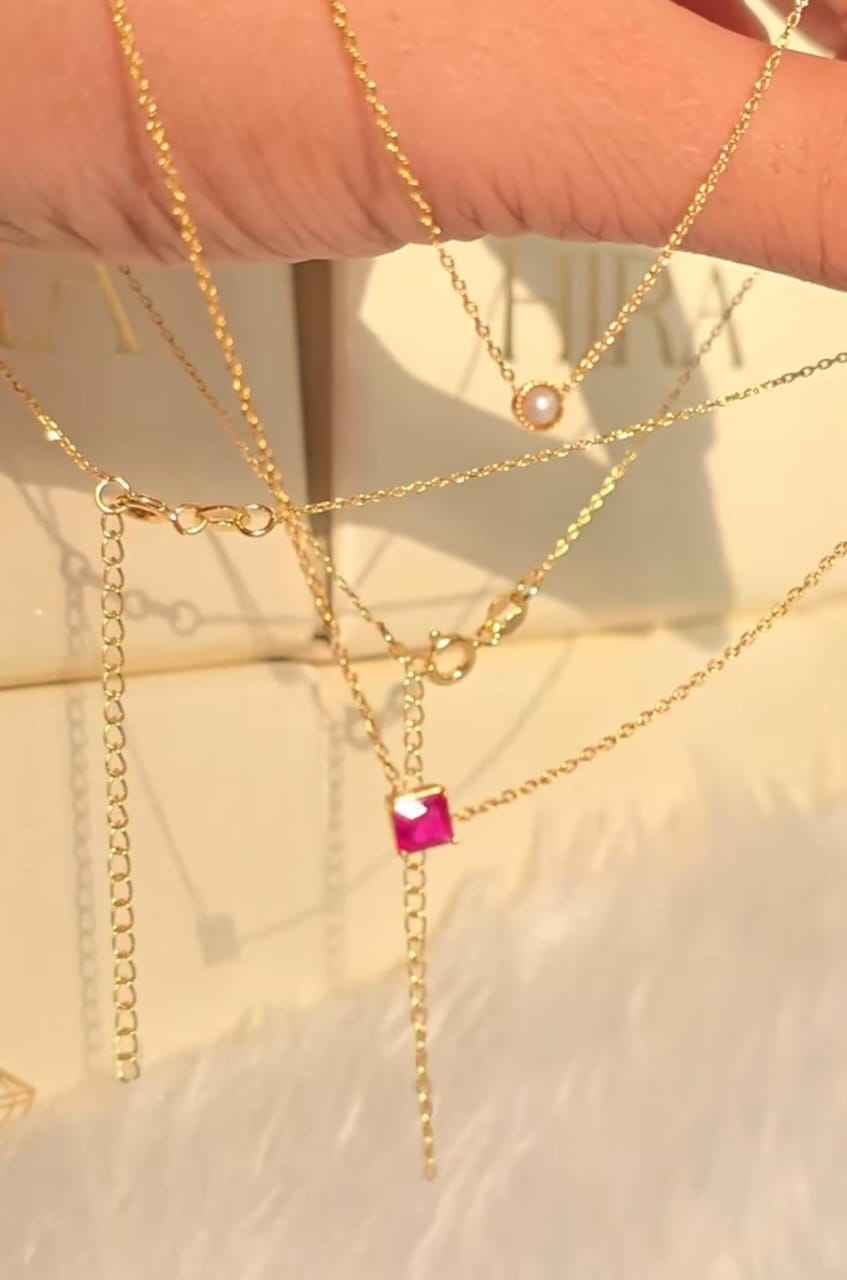 925Silver Dainty Pearl Necklace