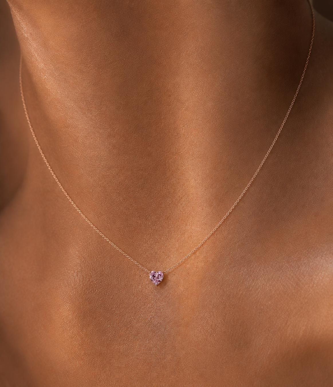 Pink Heart Necklace