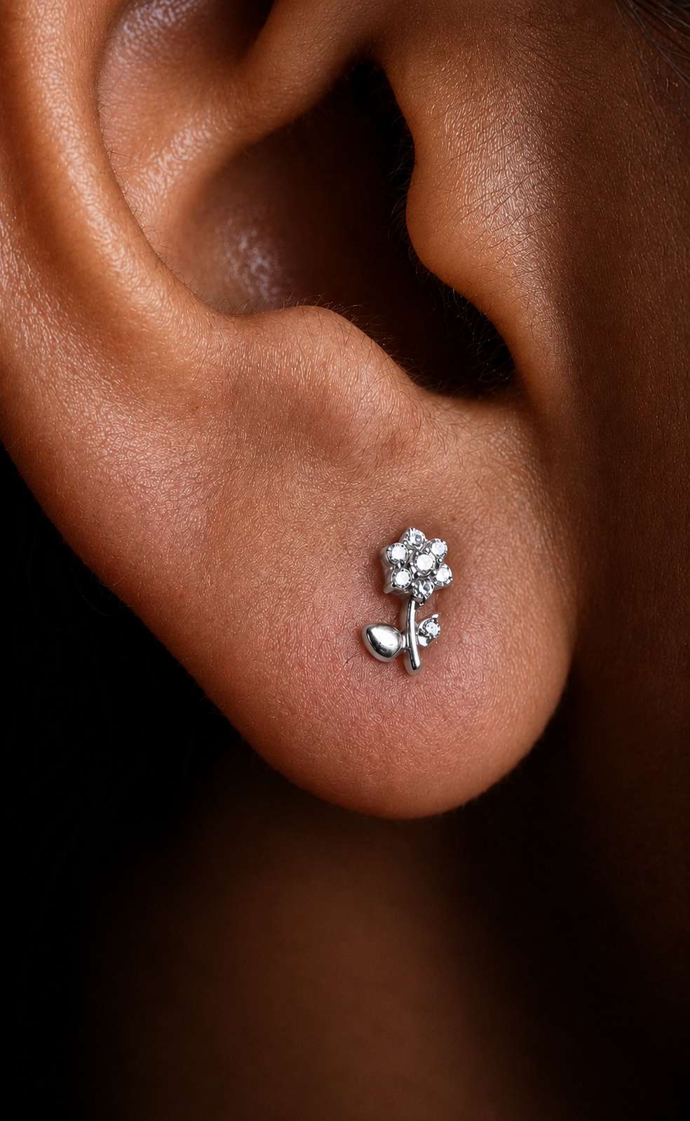 Dainty Flower Stud Earrings