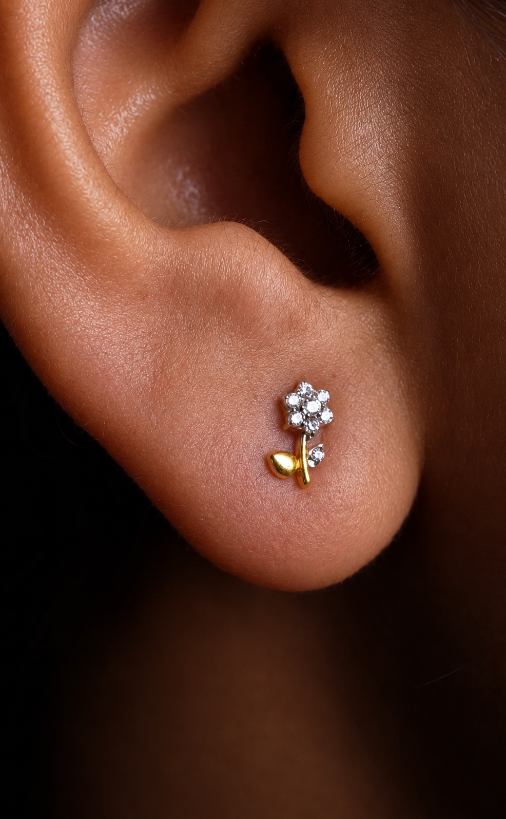 Dainty Flower Stud Earrings