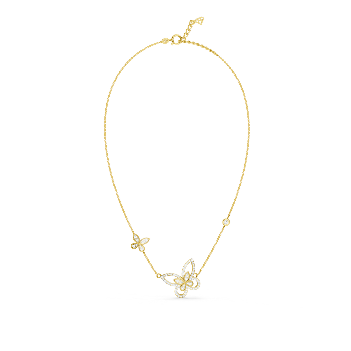 Dual Butterfly Necklace