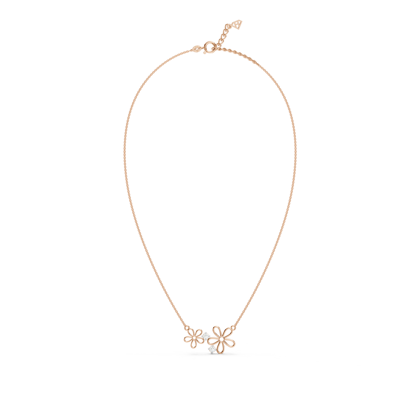 Dual Flower Necklace