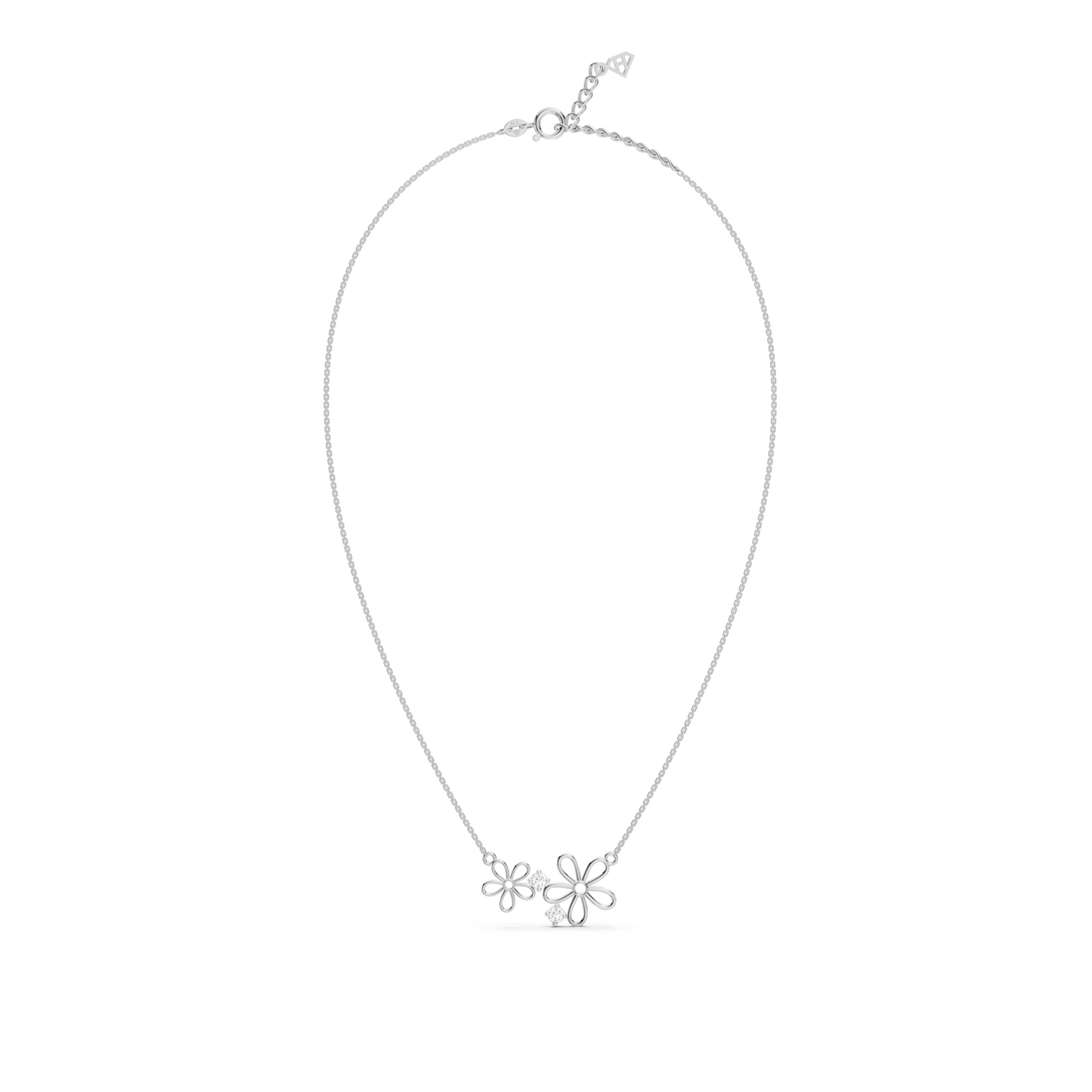 Dual Flower Necklace