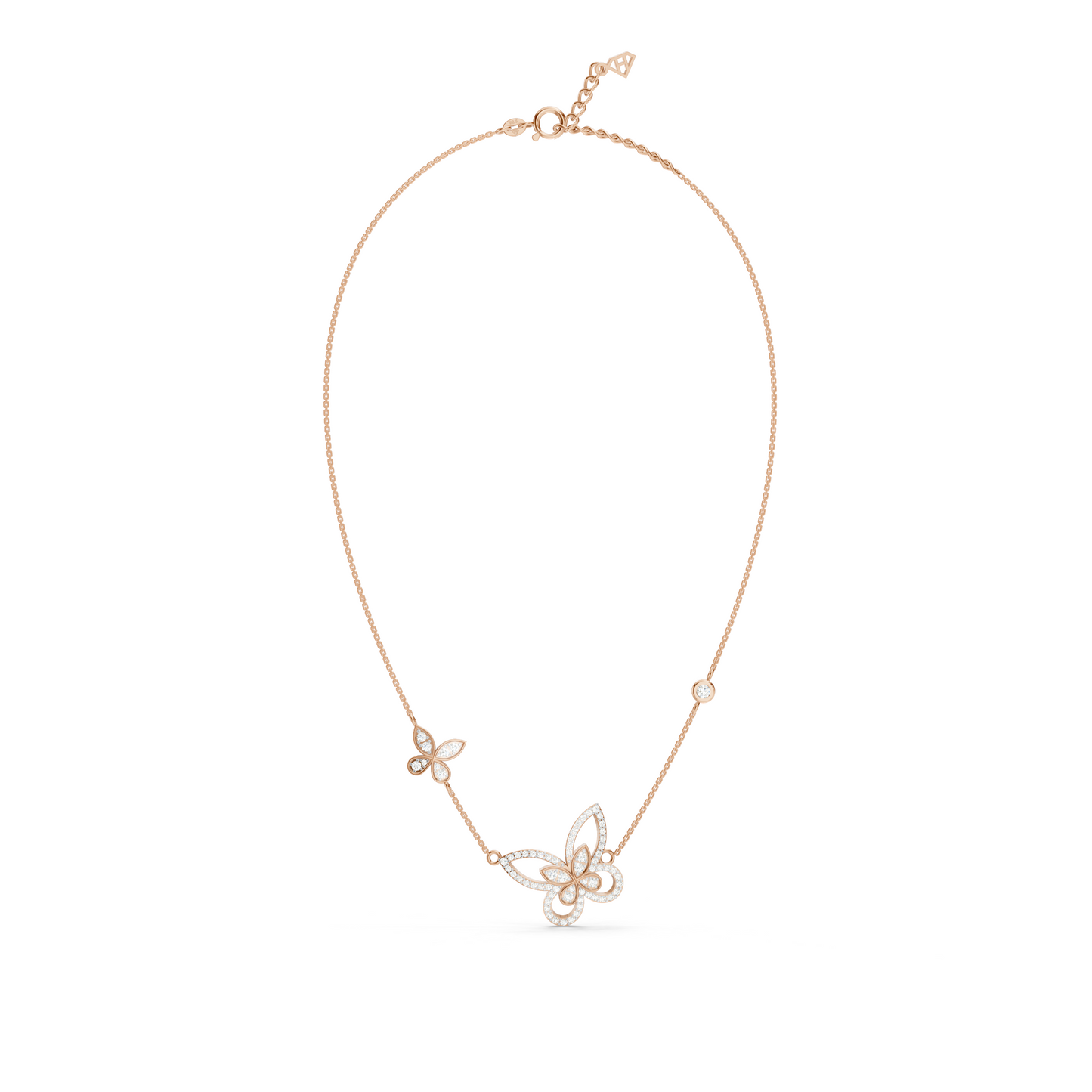 Dual Butterfly Necklace
