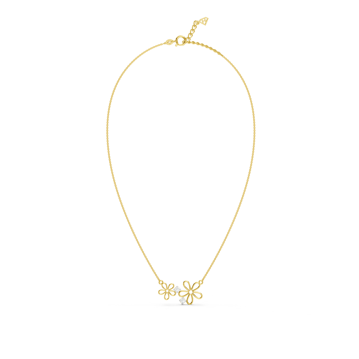 Dual Flower Necklace