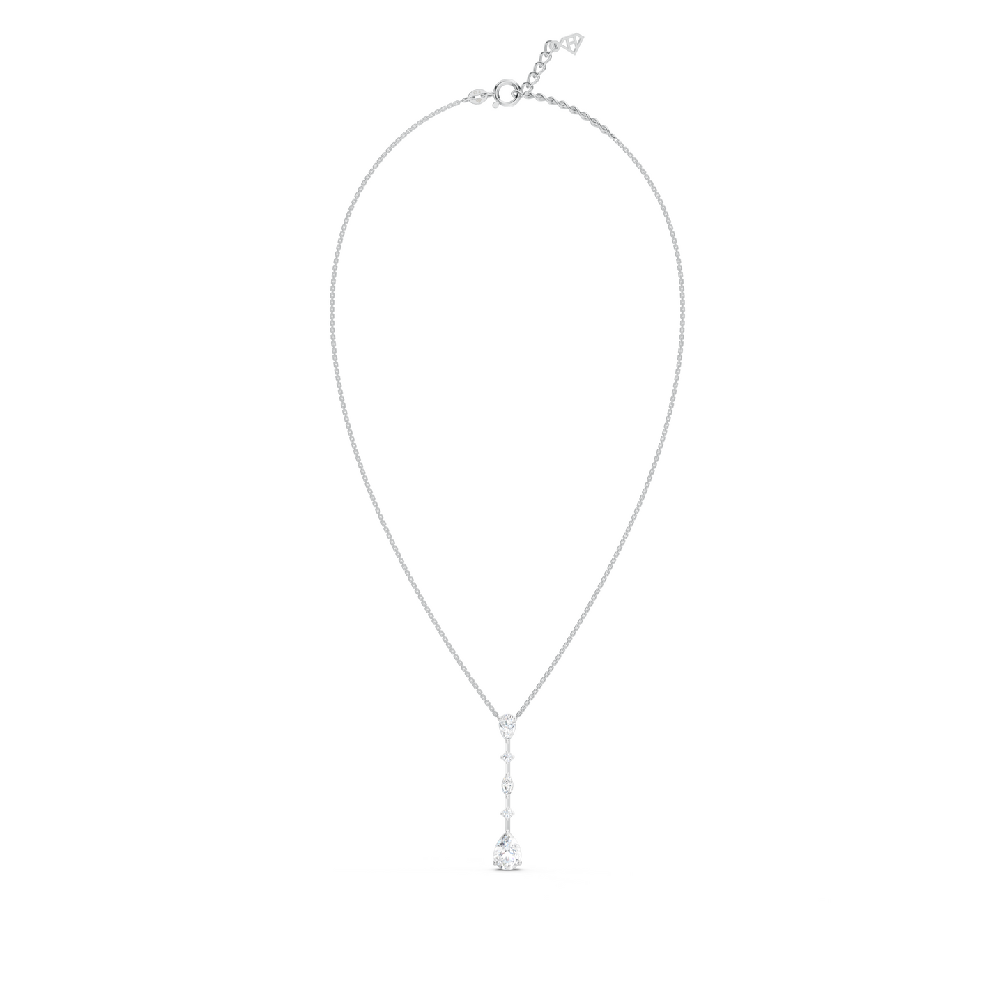 Diamond Pear drop Necklace