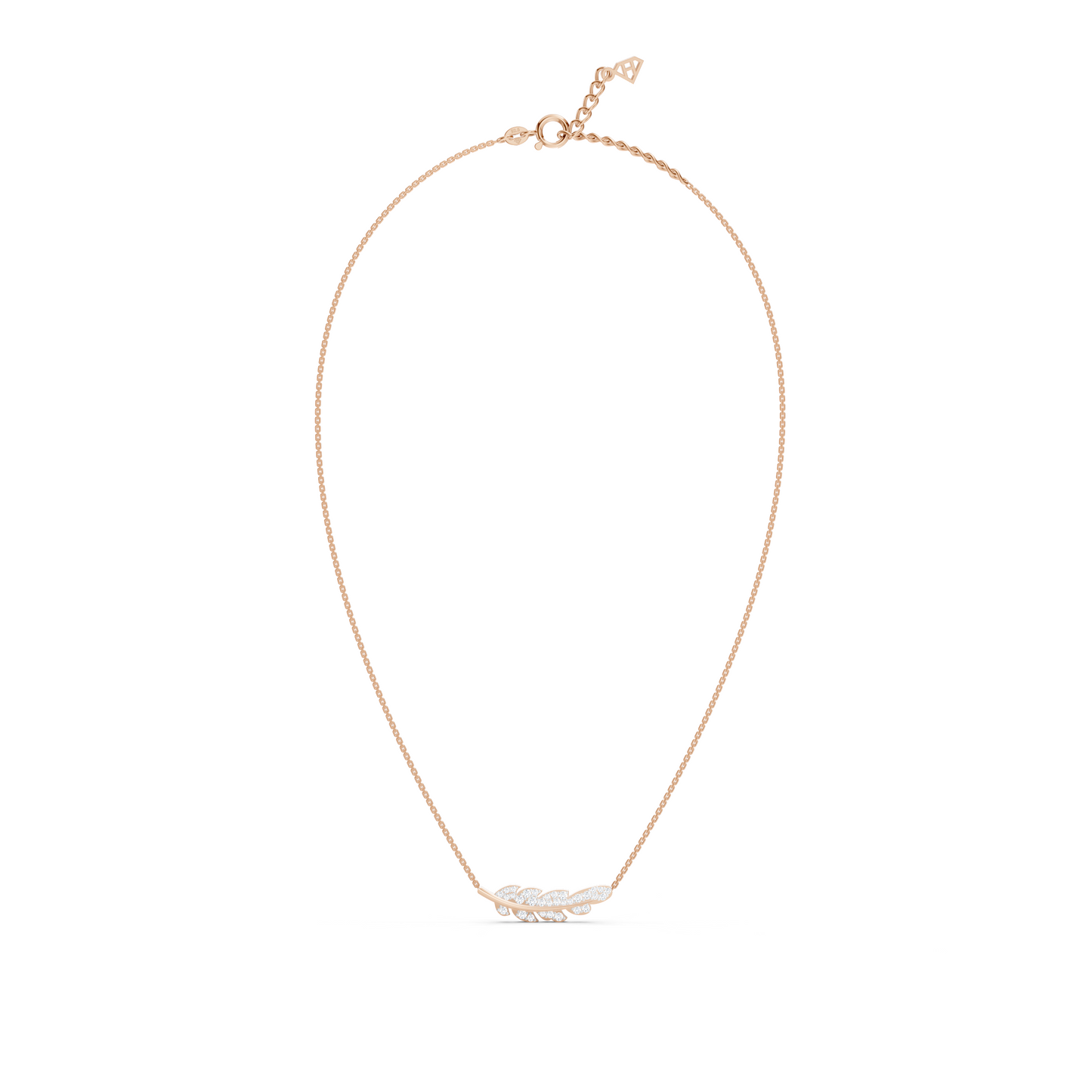 Collier Plume Diamant