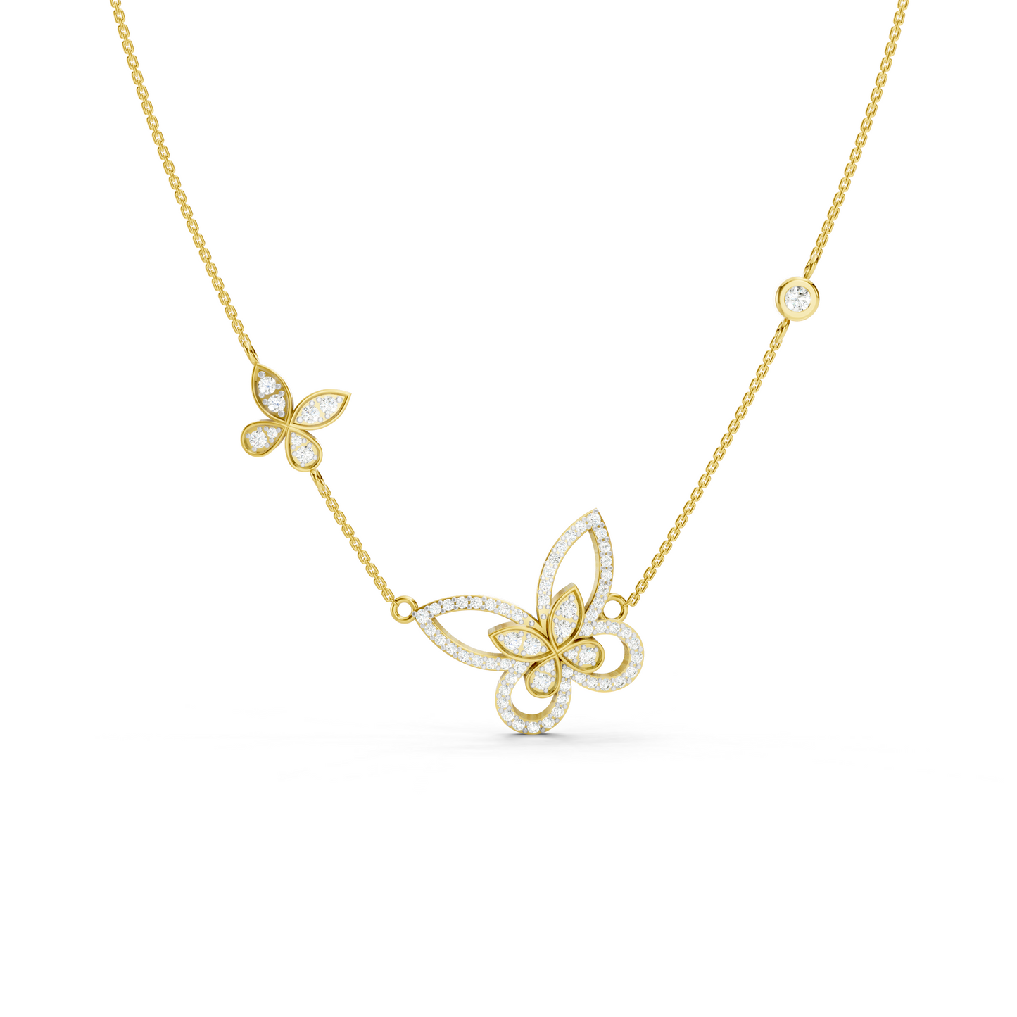 Dual Butterfly Necklace