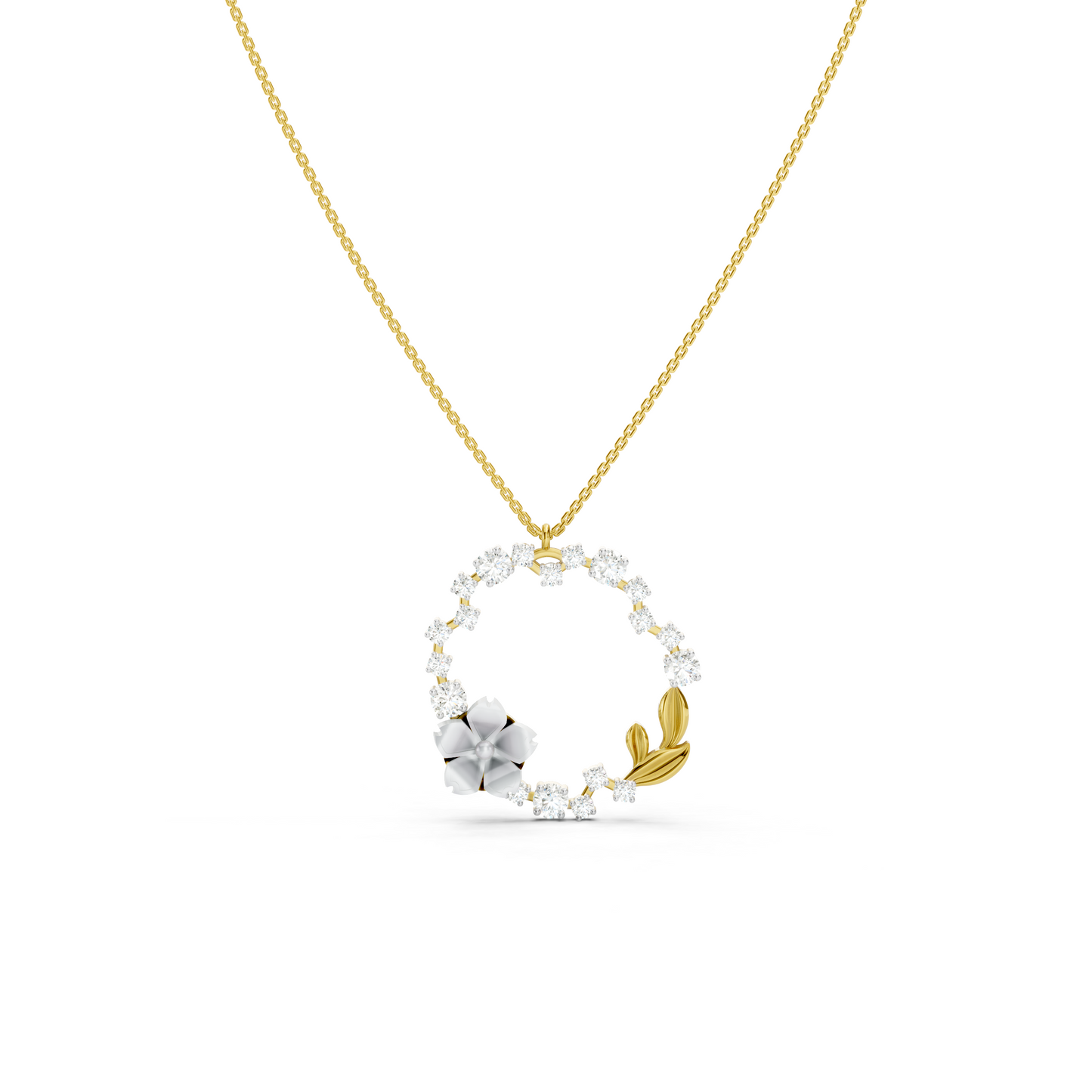 Collier de fleurs blanches de rêve