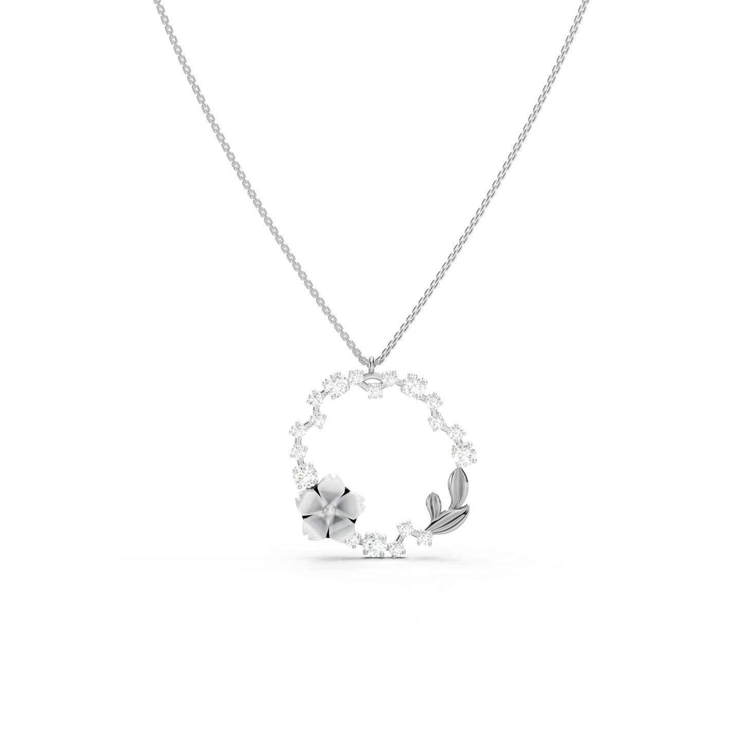 Collier de fleurs blanches de rêve