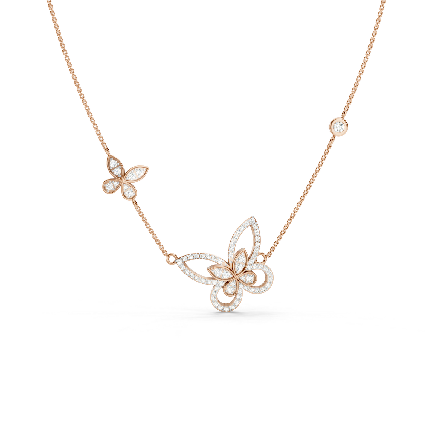 Dual Butterfly Necklace