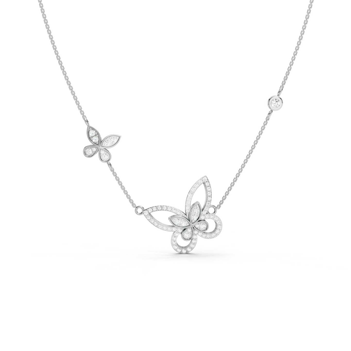 Dual Butterfly Necklace