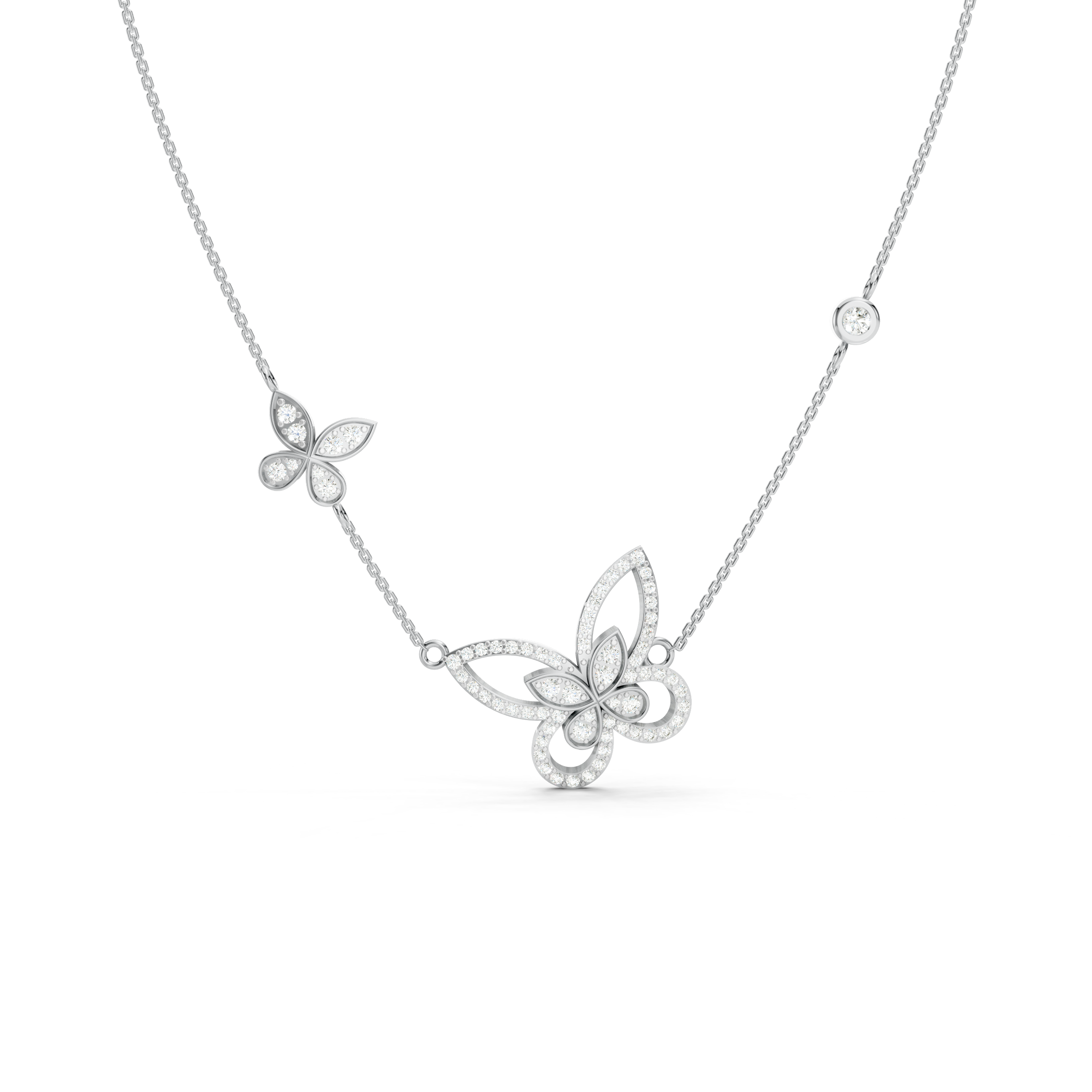 Dual Butterfly Necklace