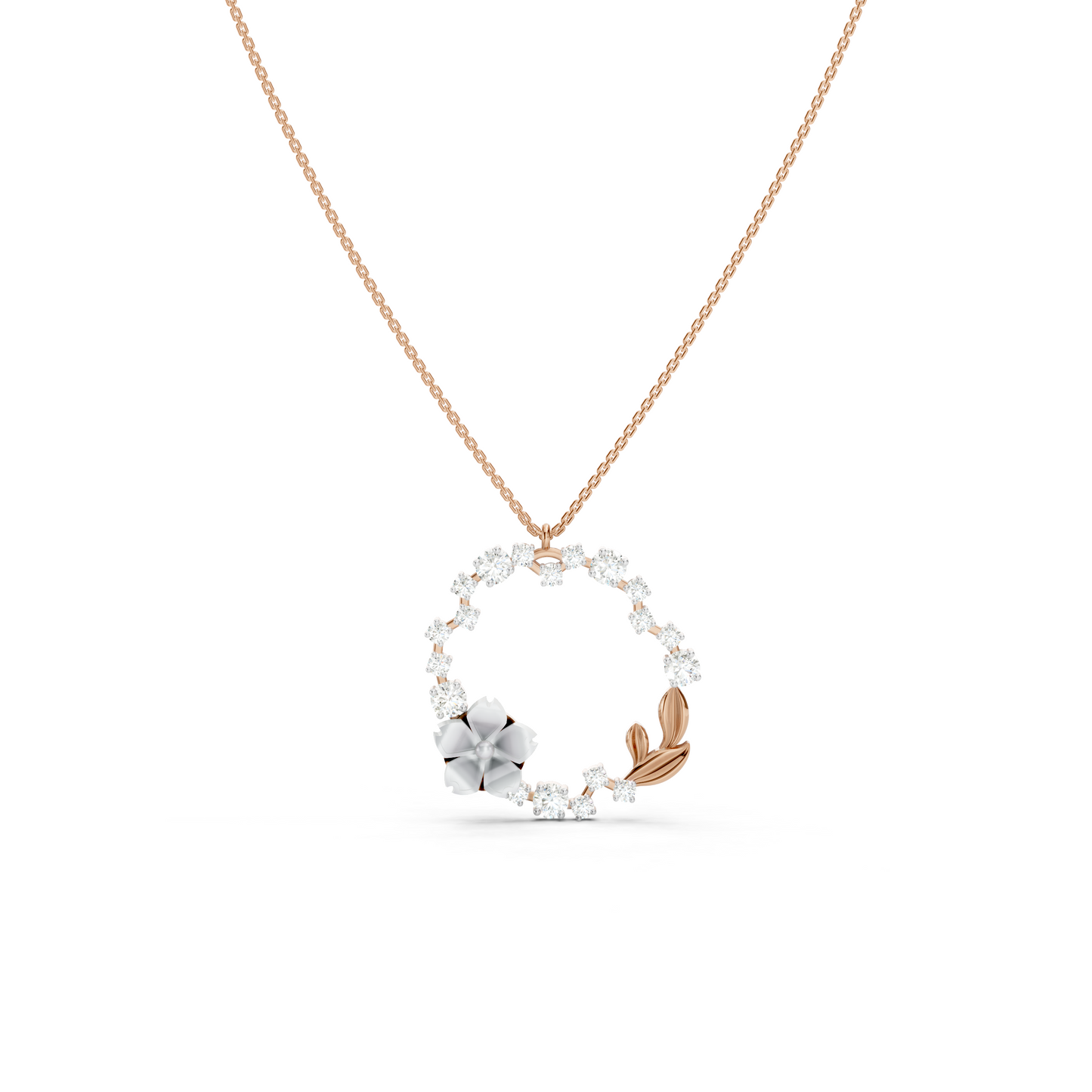 Collier de fleurs blanches de rêve