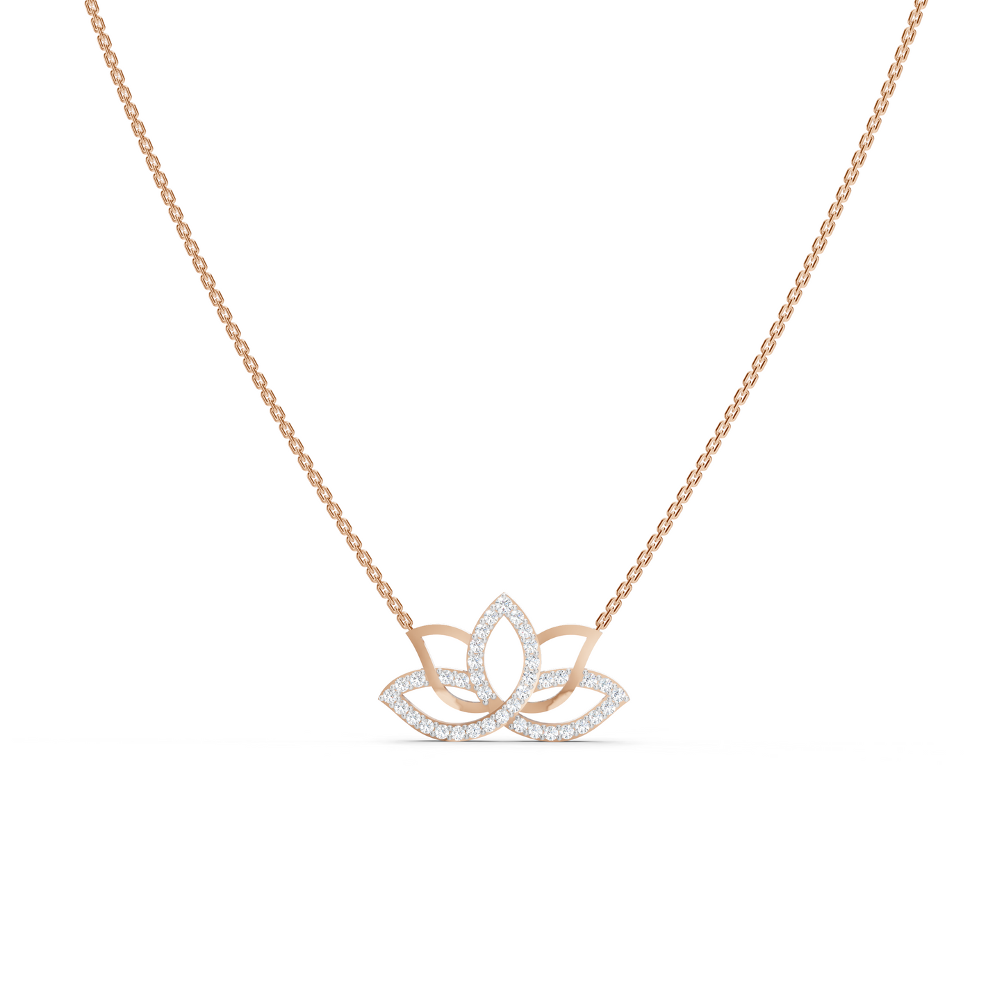 Collier Lotus Diamant