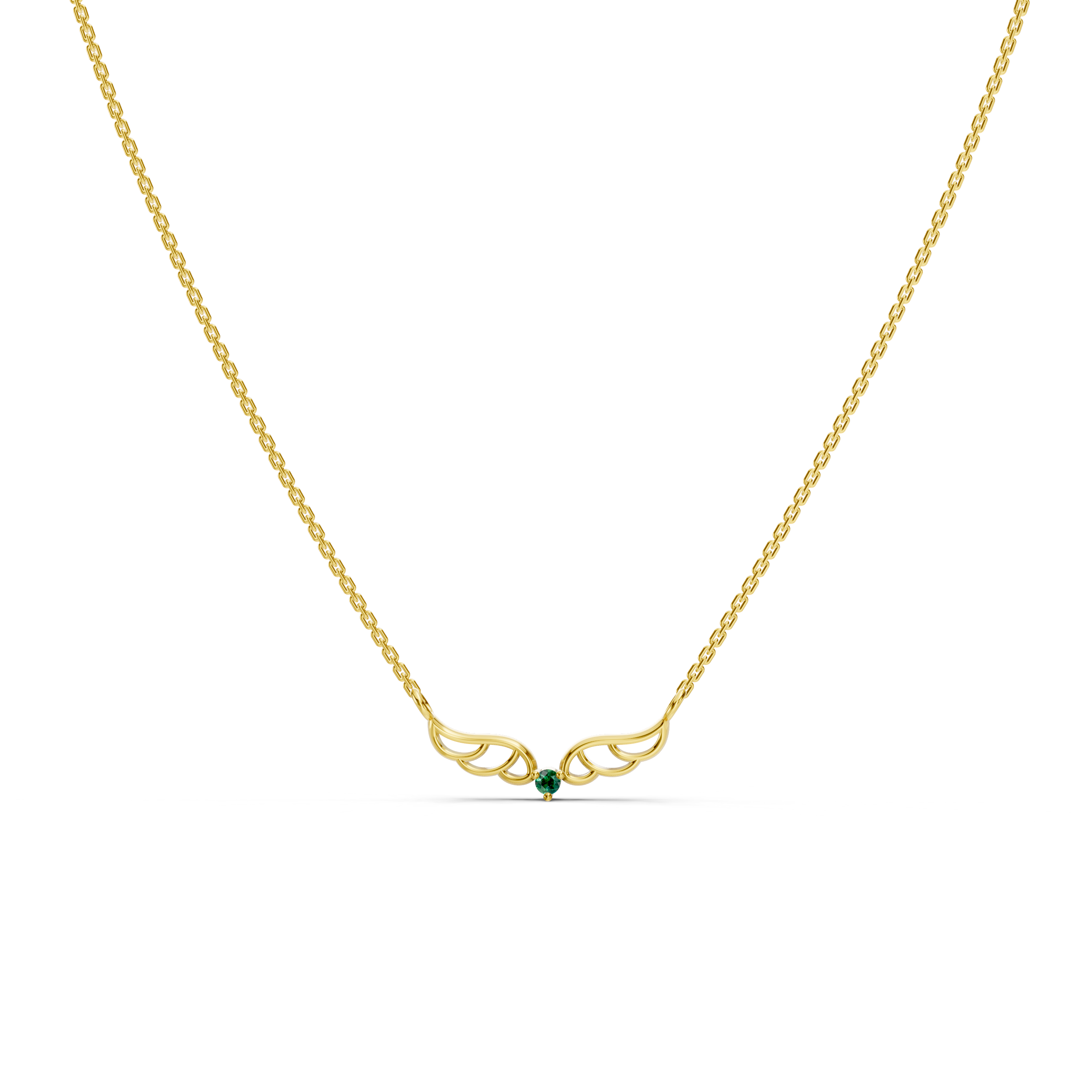 Emerald Wings Necklace