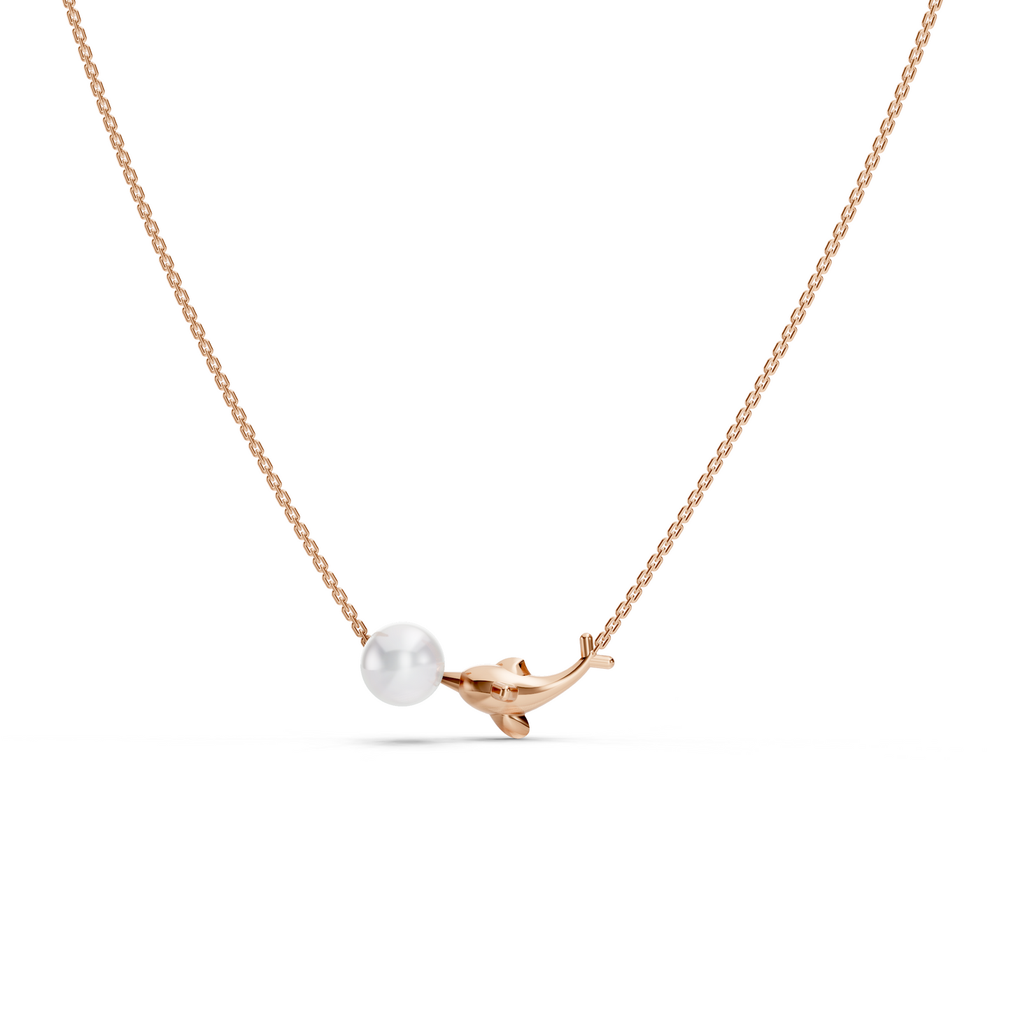 Dolphin Pearl Necklace