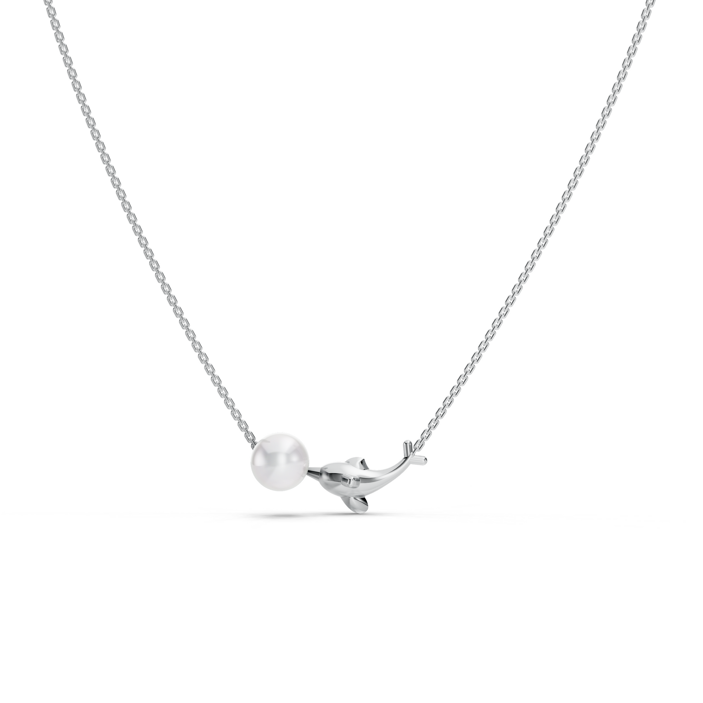 Dolphin Pearl Necklace