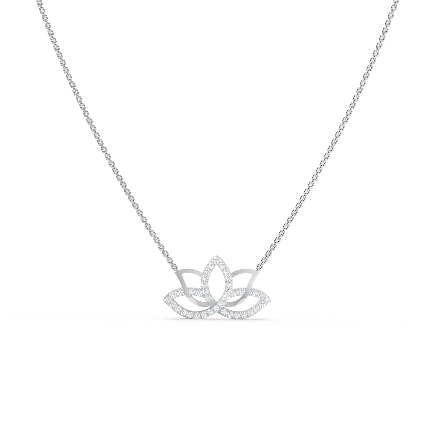 Collier Lotus Diamant