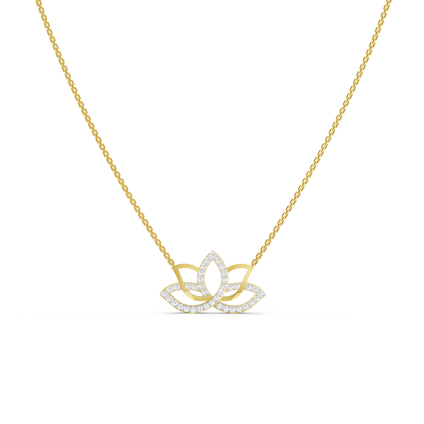Collier Lotus Diamant