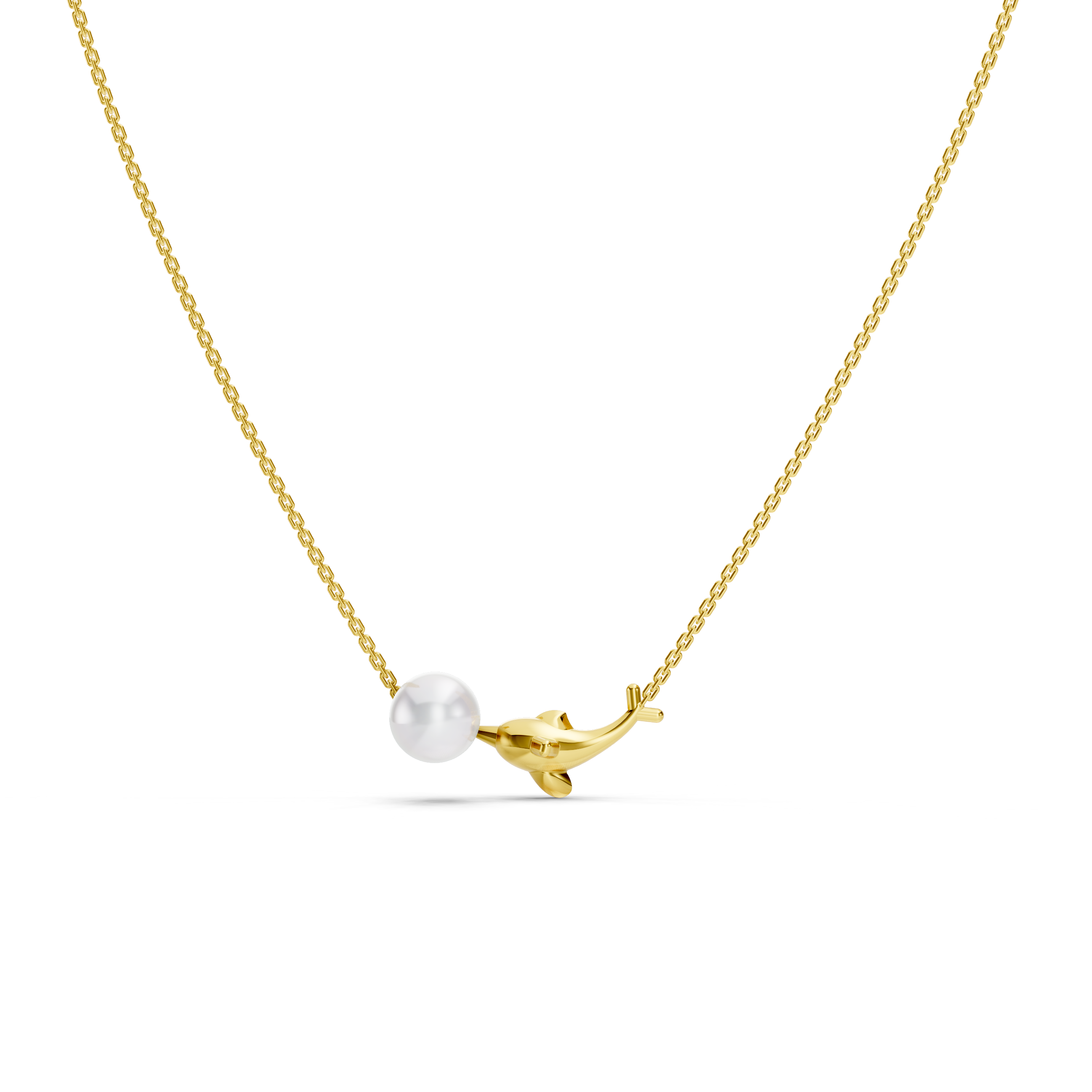 Dolphin Pearl Necklace
