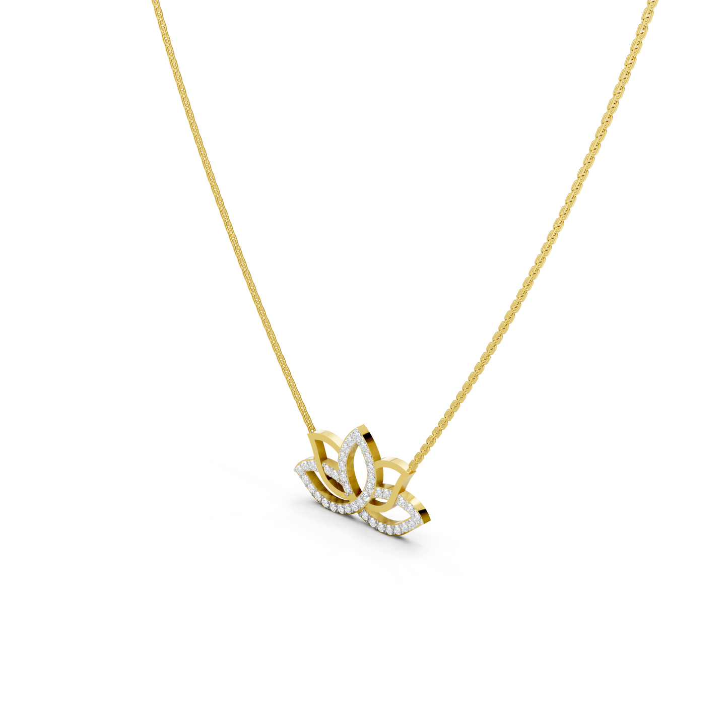 Collier Lotus Diamant