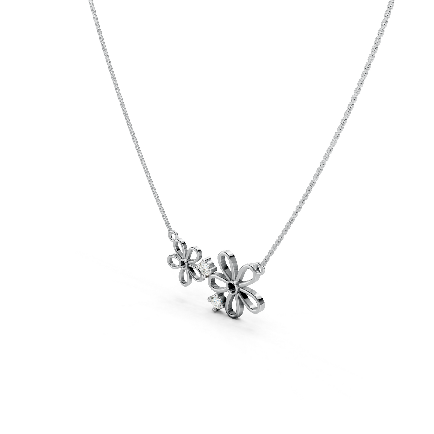 Dual Flower Necklace