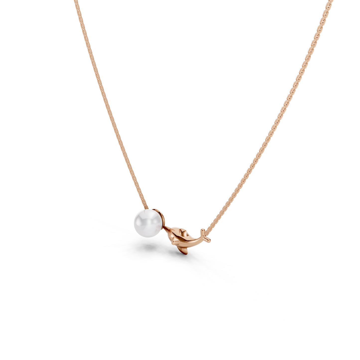 Dolphin Pearl Necklace