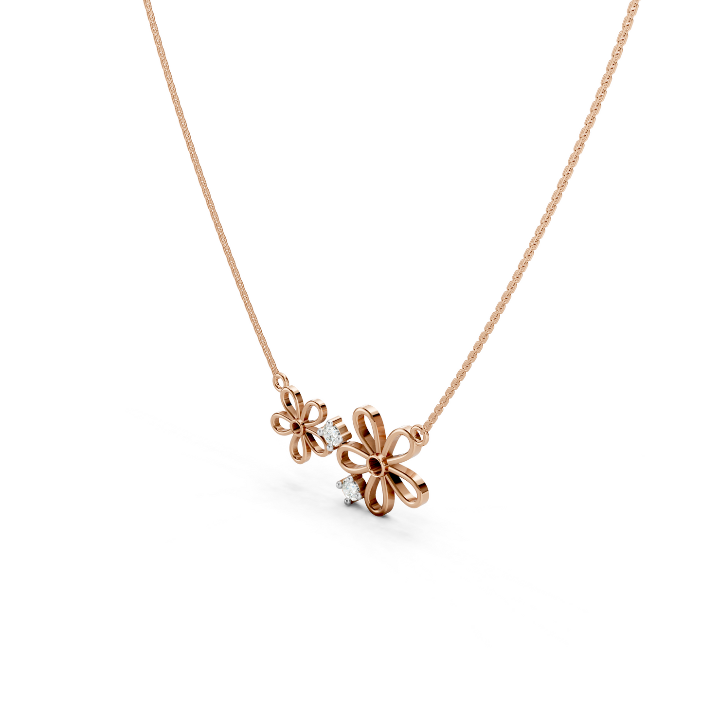 Dual Flower Necklace
