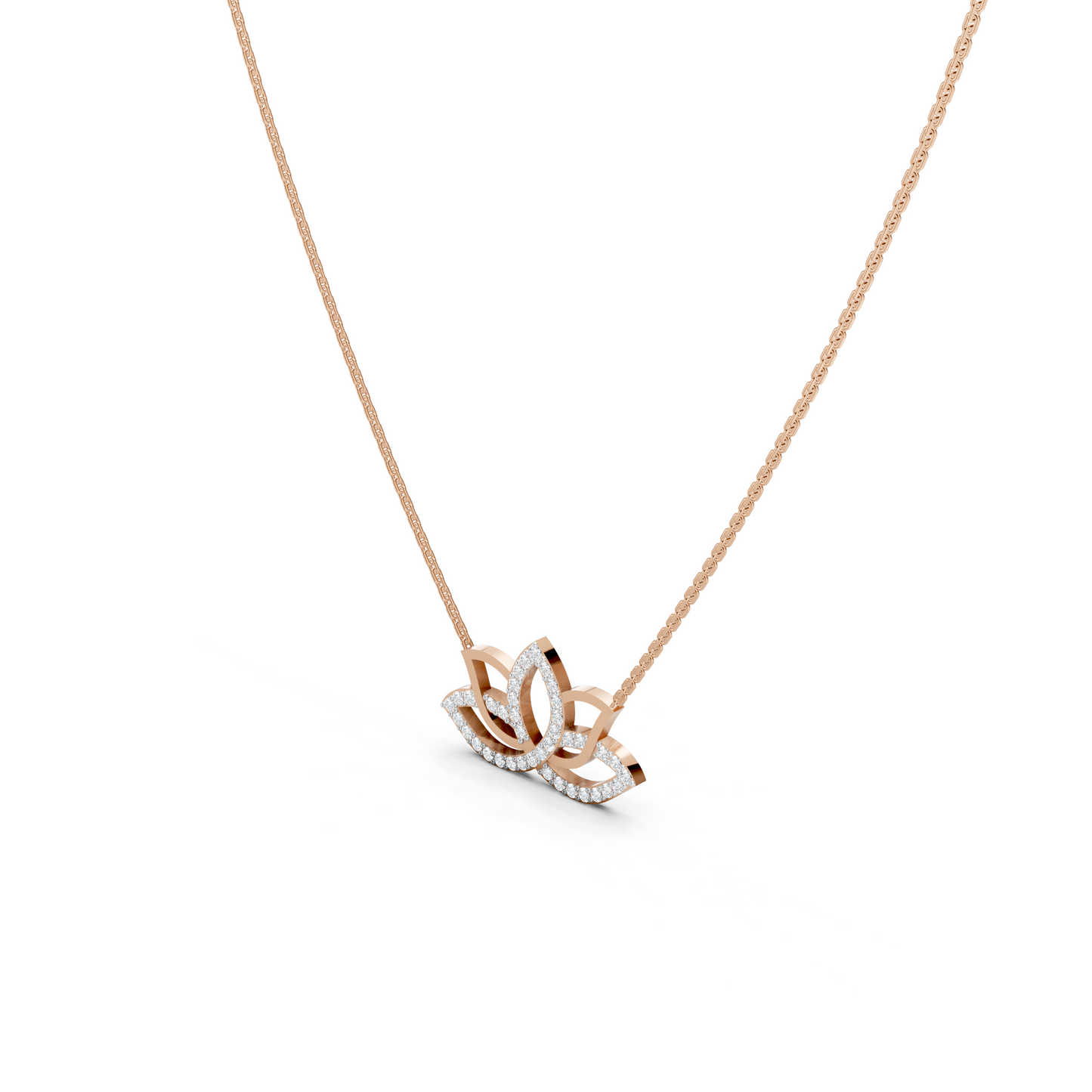 Collier Lotus Diamant
