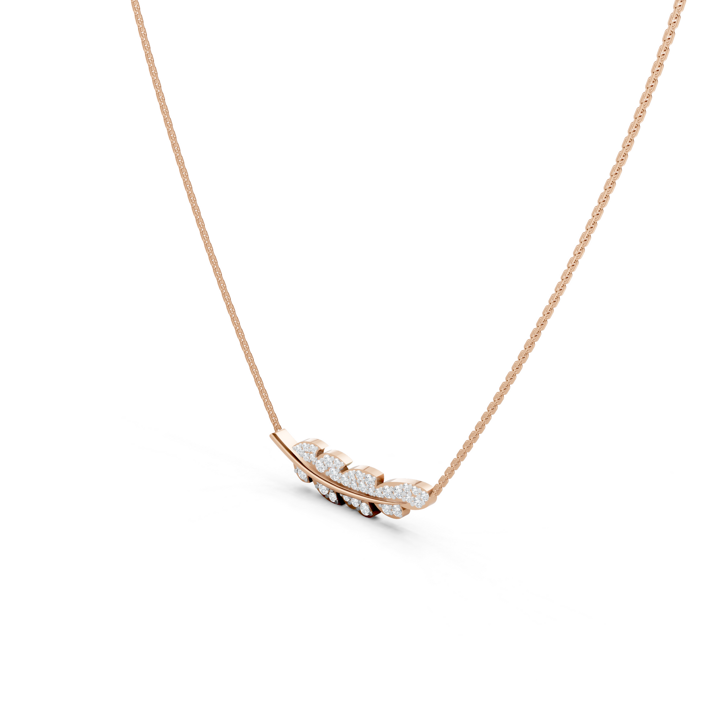 Collier Plume Diamant