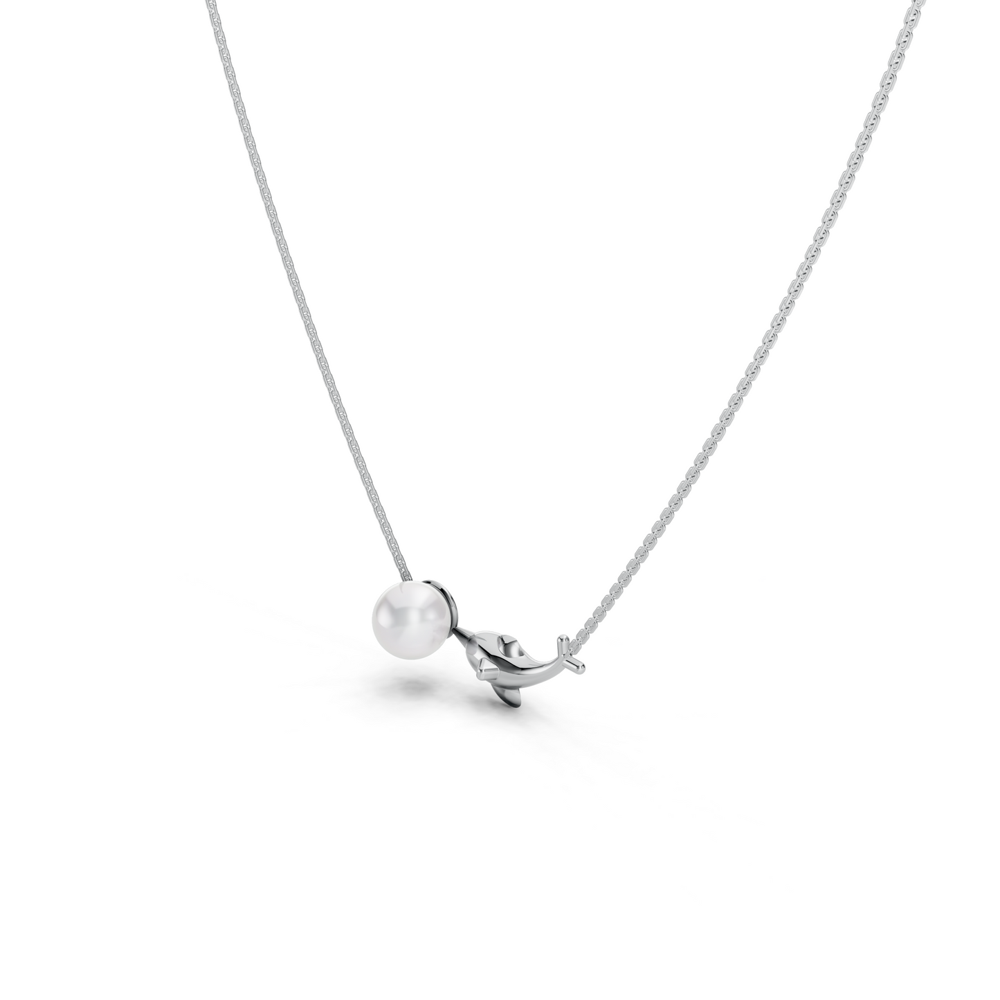 Dolphin Pearl Necklace