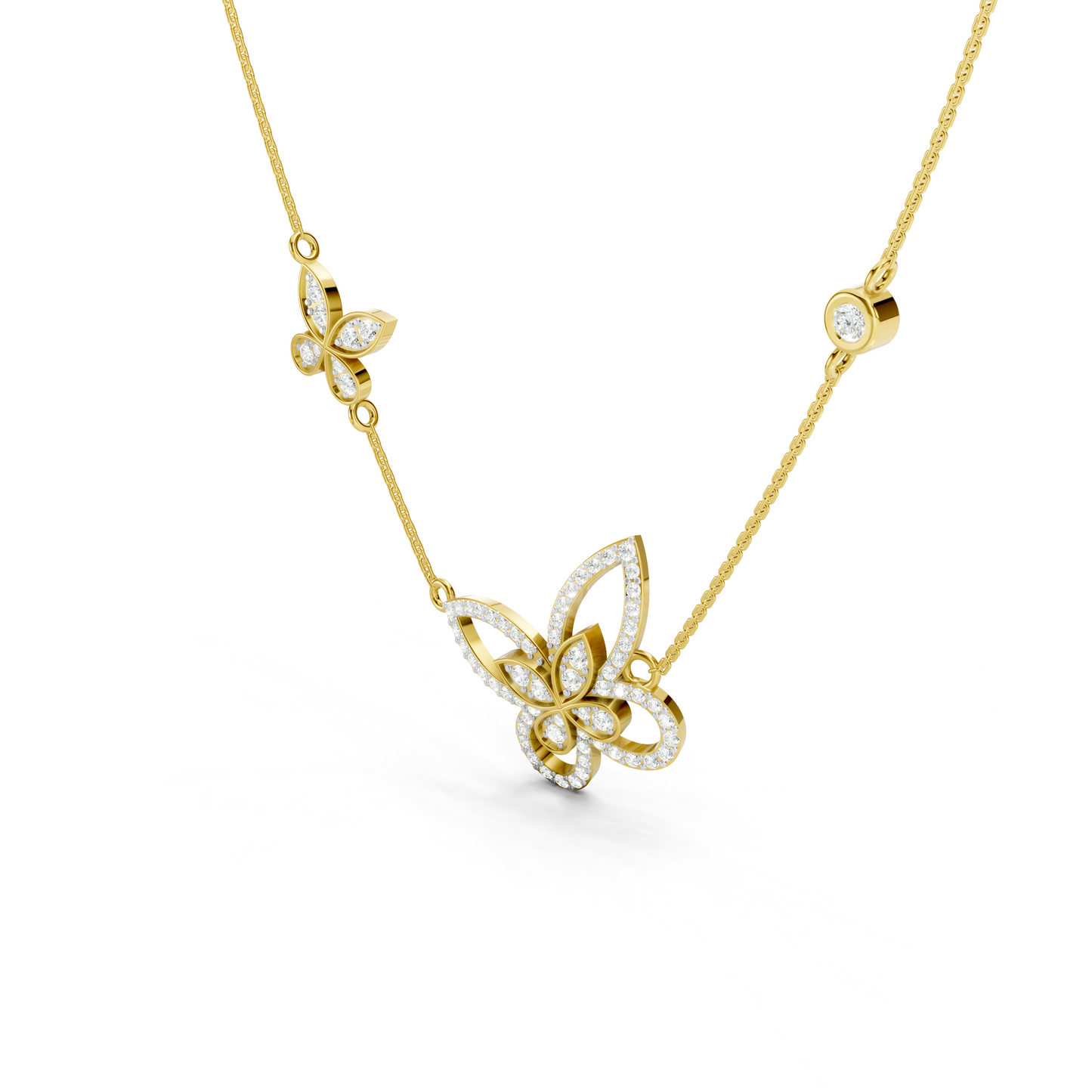 Dual Butterfly Necklace
