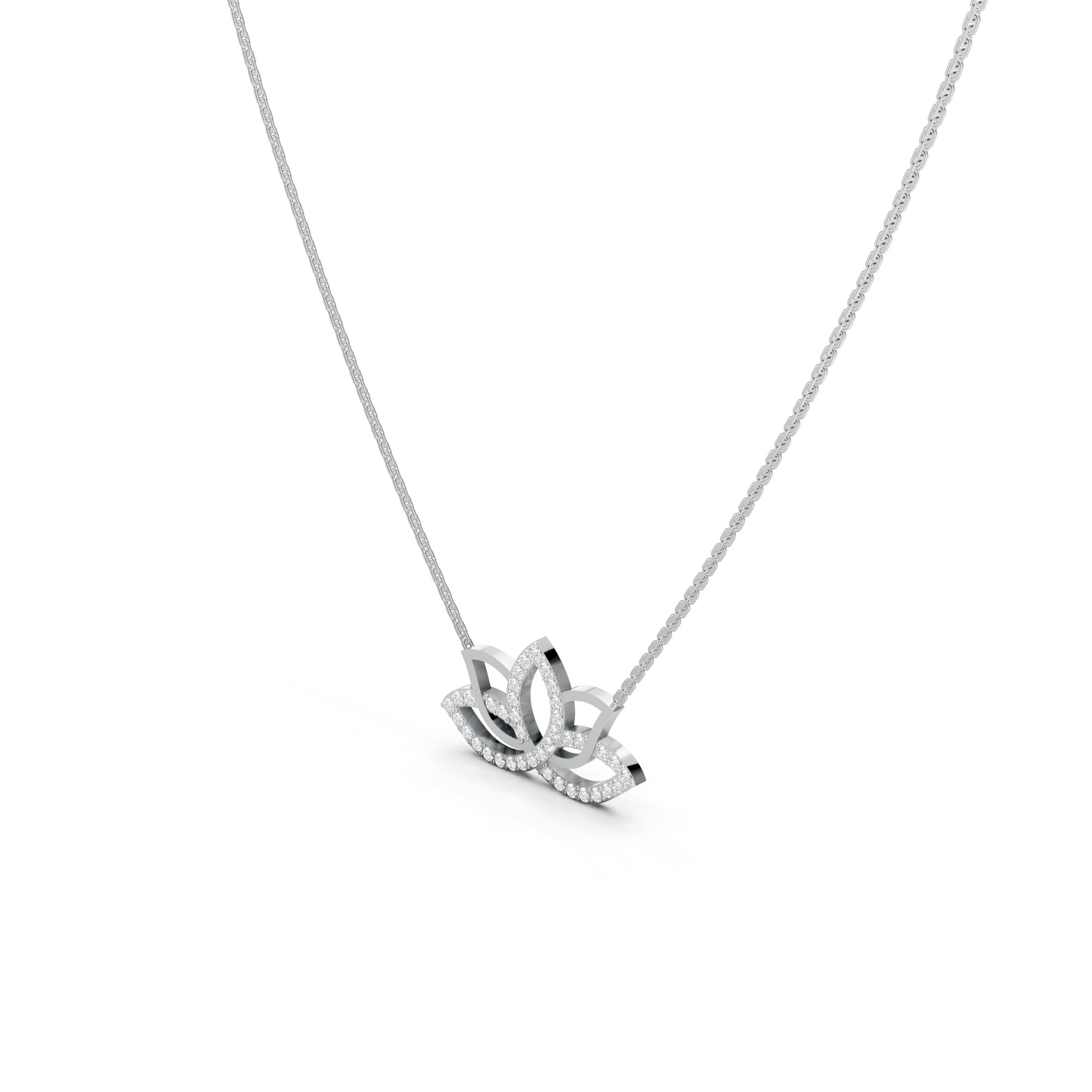 Collier Lotus Diamant