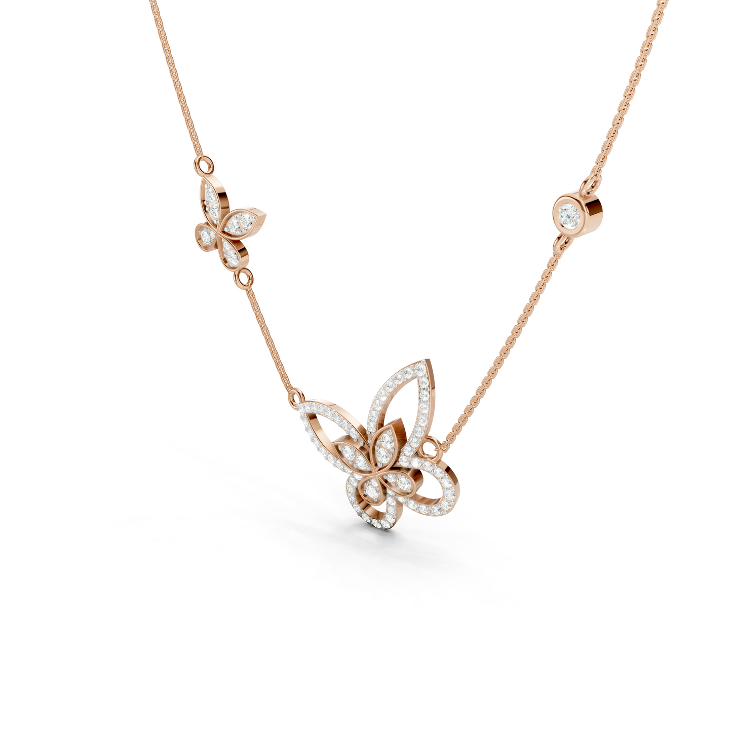 Dual Butterfly Necklace