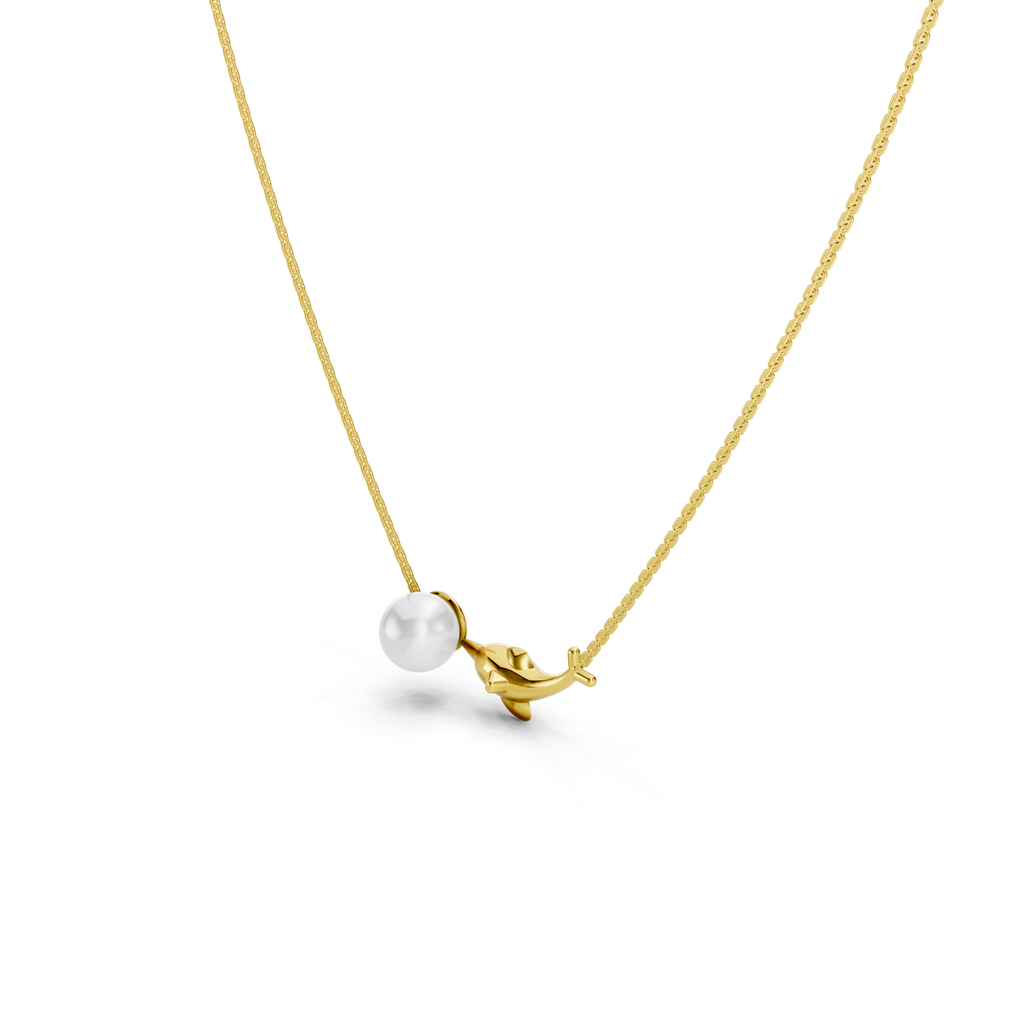 Dolphin Pearl Necklace