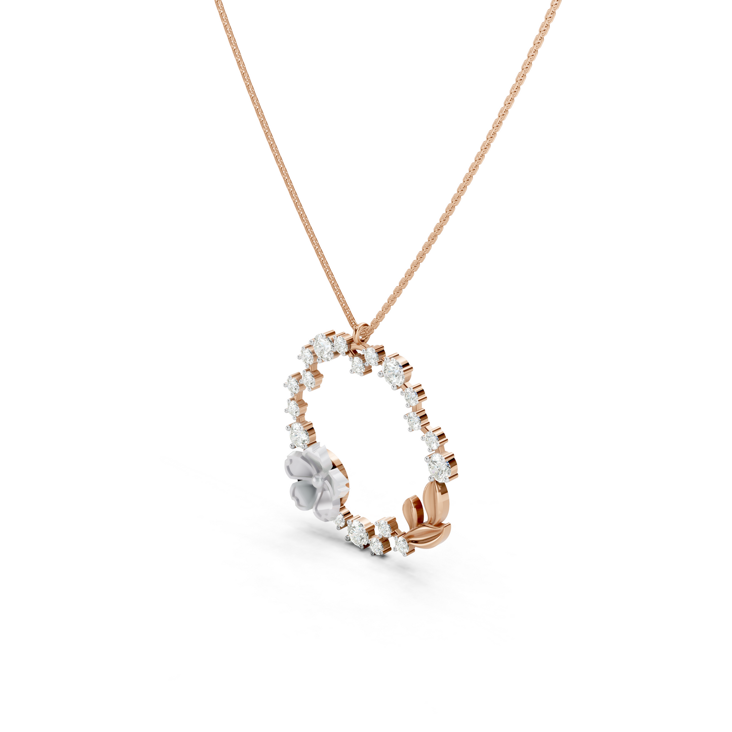 Collier de fleurs blanches de rêve