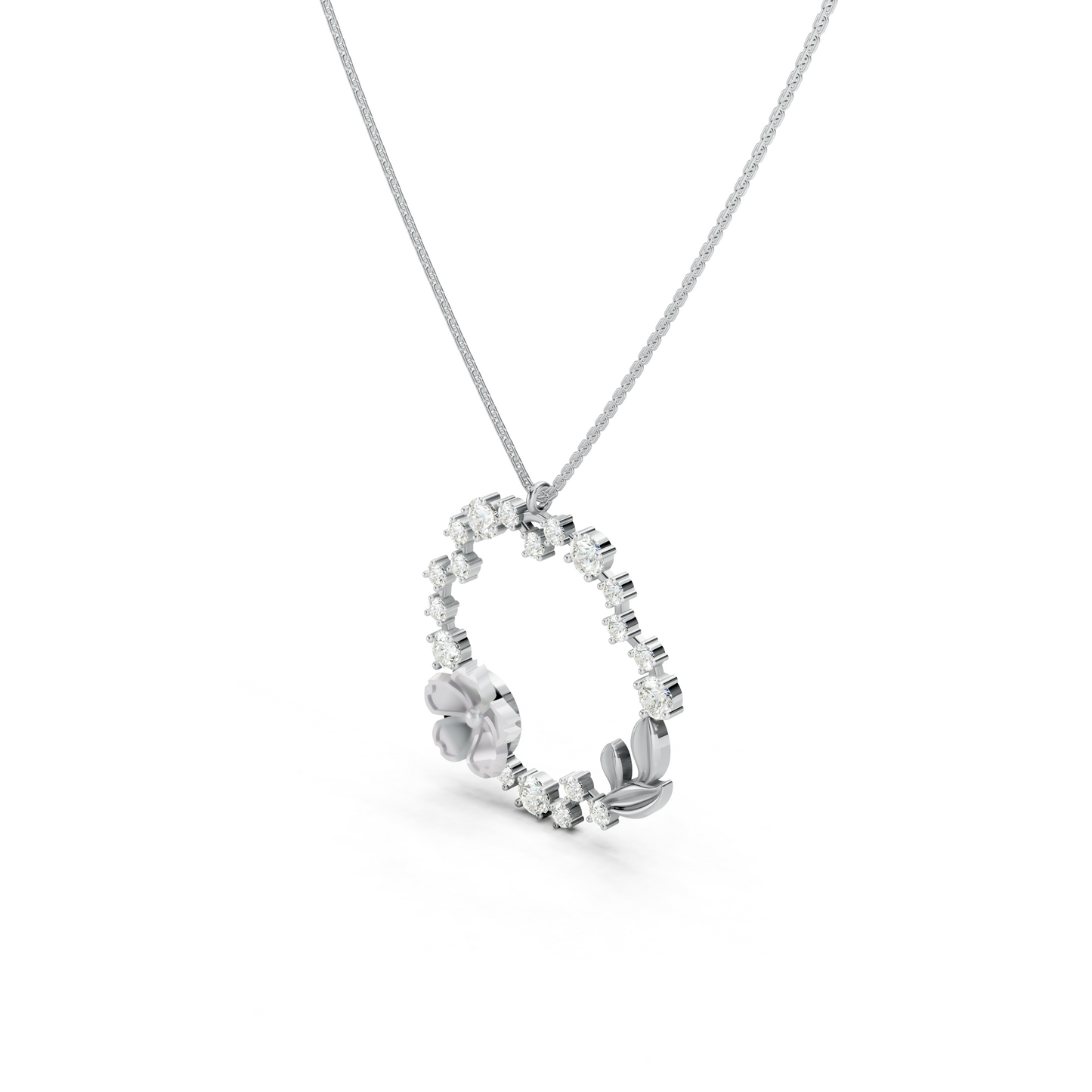 Collier de fleurs blanches de rêve