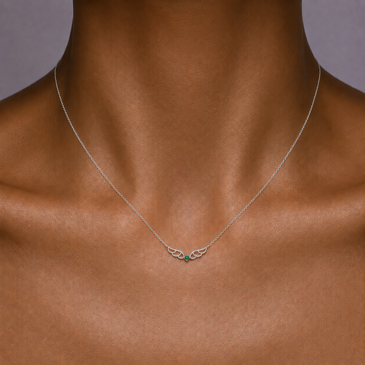 Emerald Wings Necklace