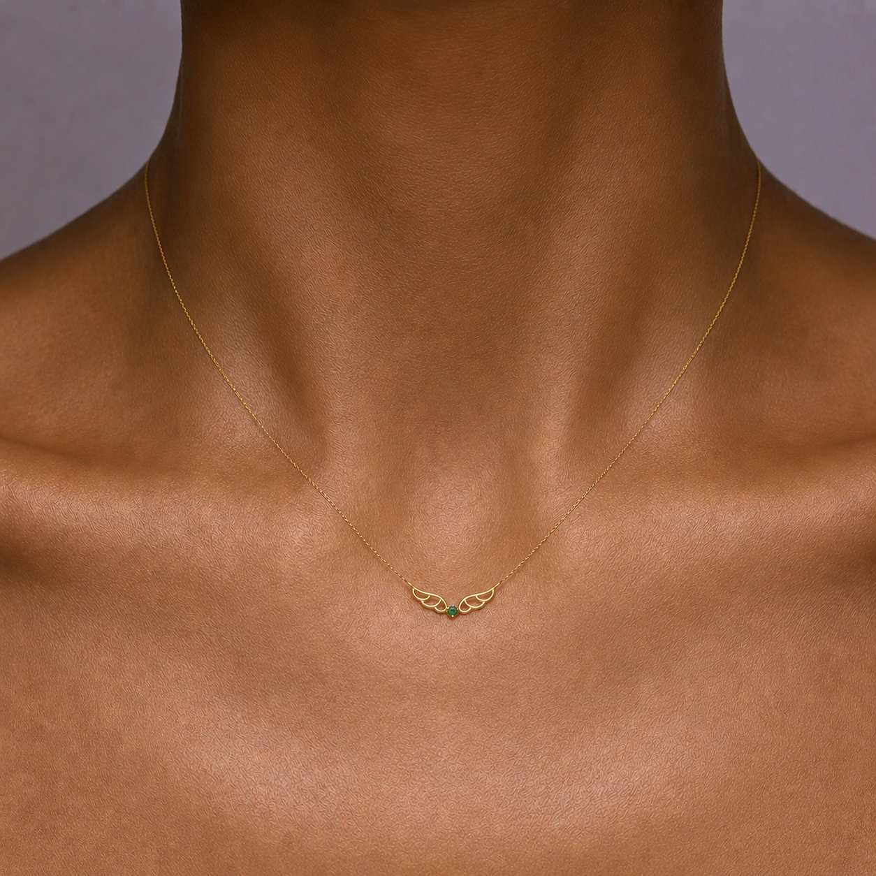 Emerald Wings Necklace