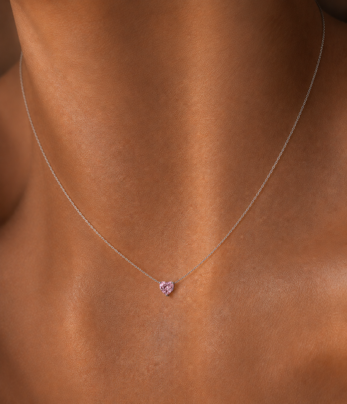 Pink Heart Necklace