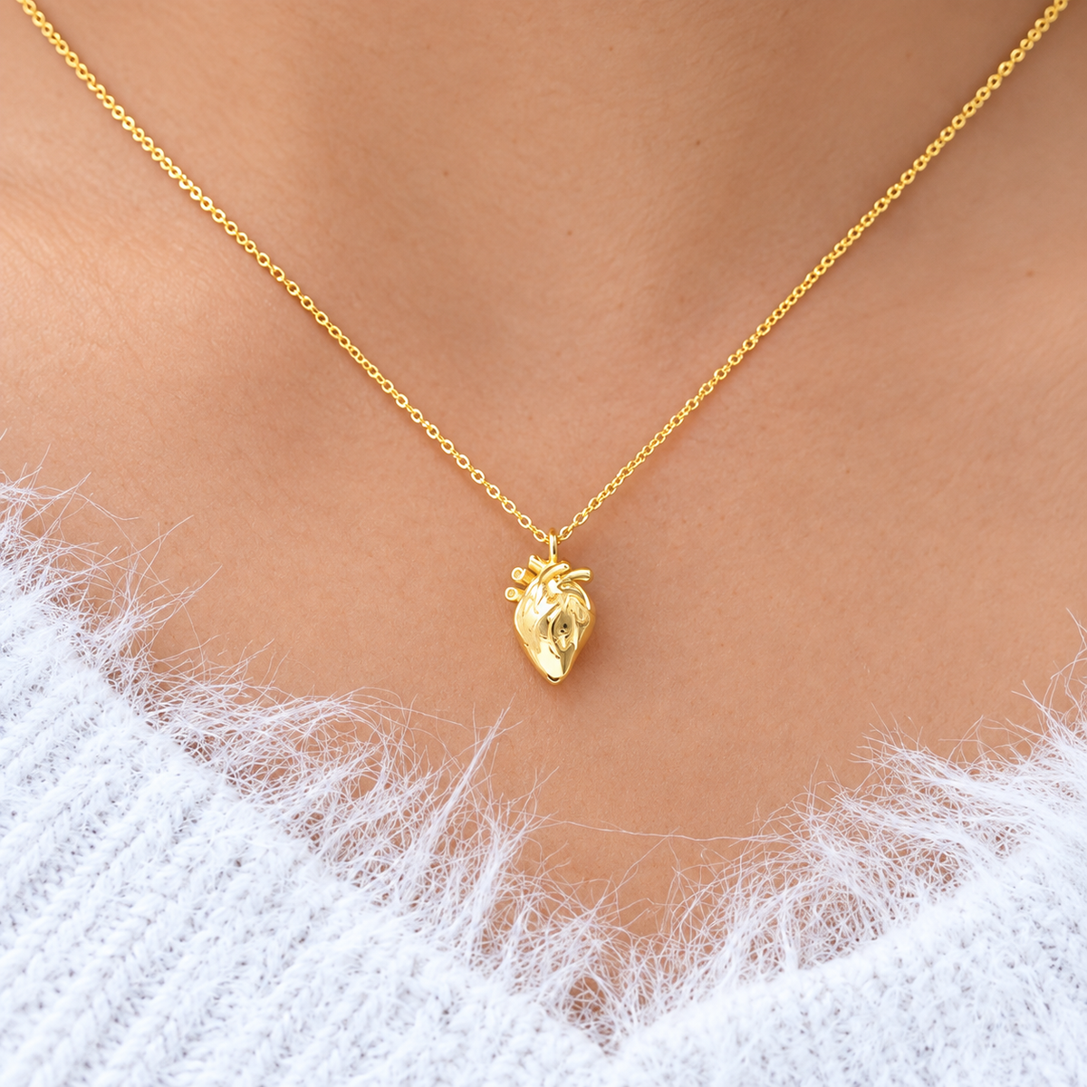 Heart Anatomy Necklace