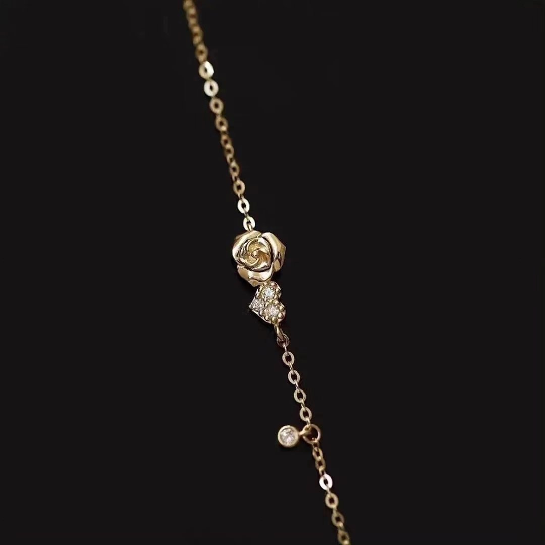 Rose Heart Bracelet
