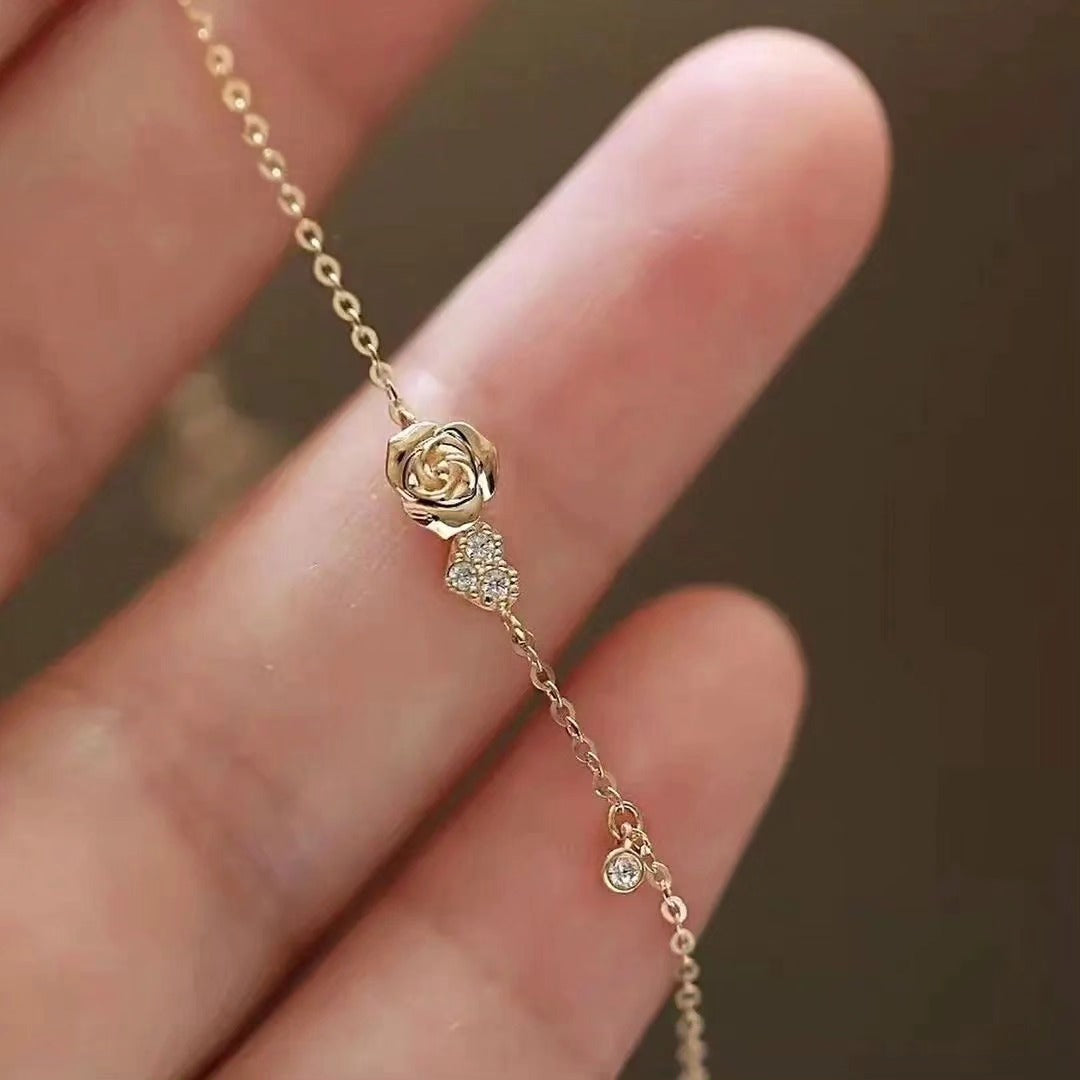 Rose Heart Bracelet