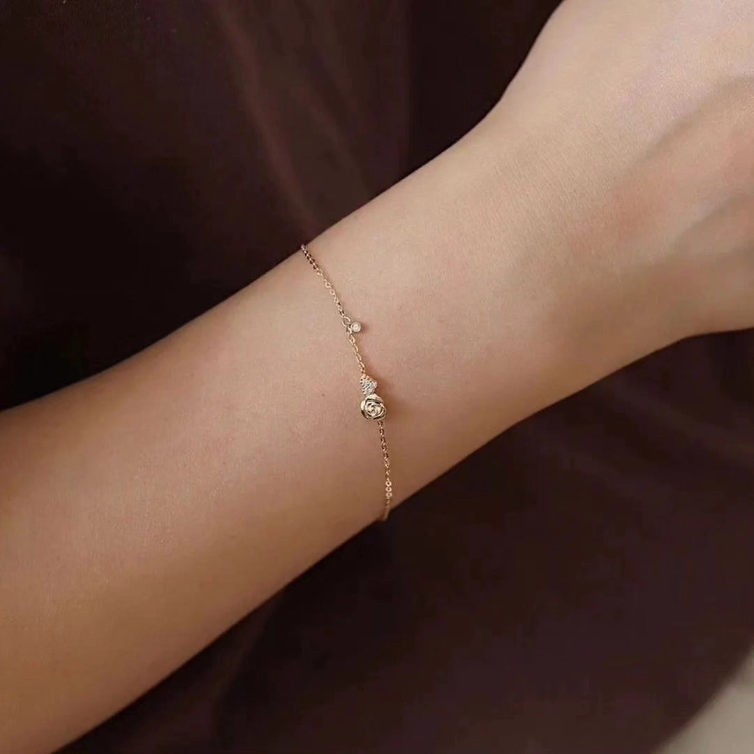 Rose Heart Bracelet